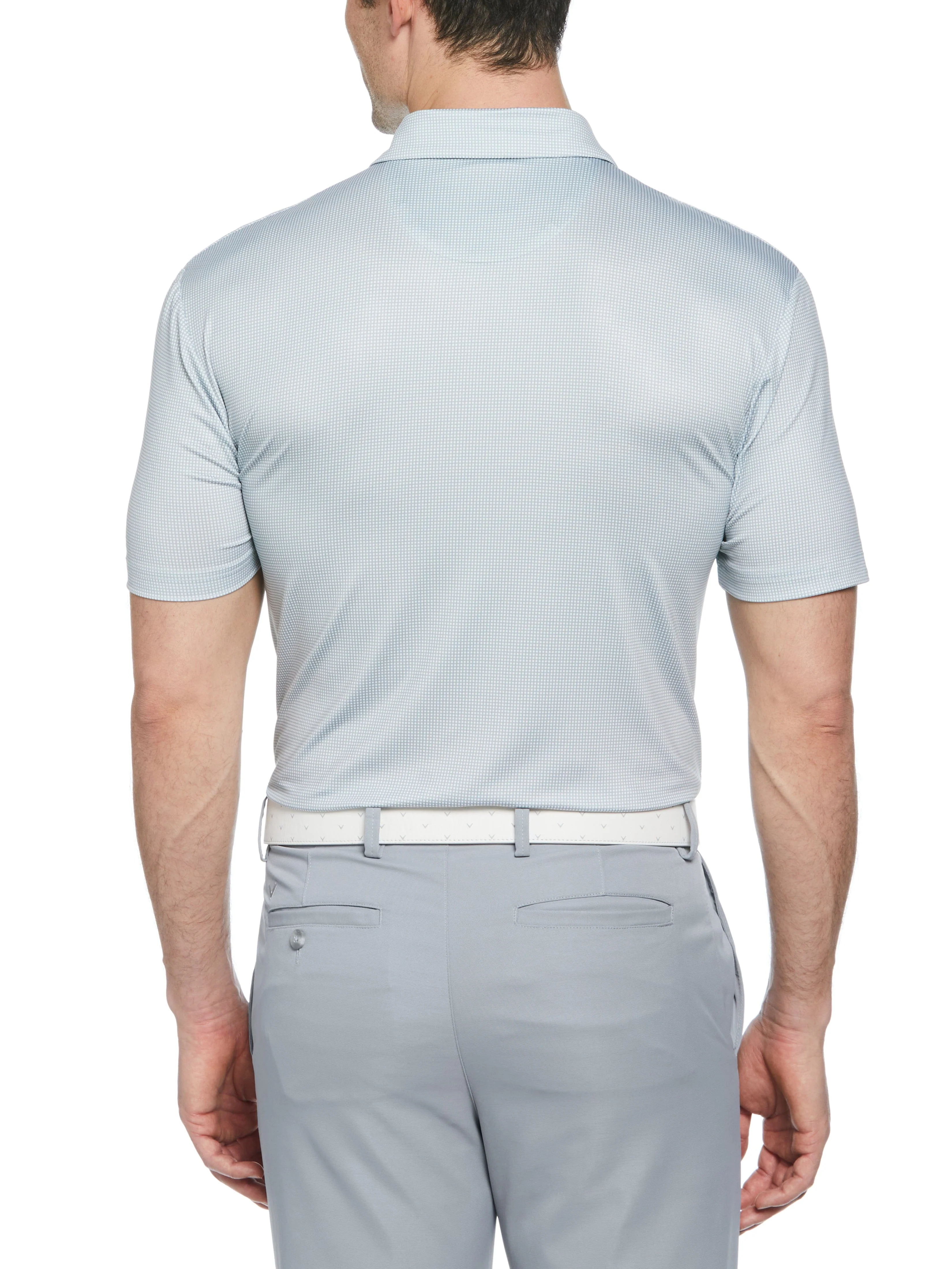 Big & Tall Gingham Print Golf Polo