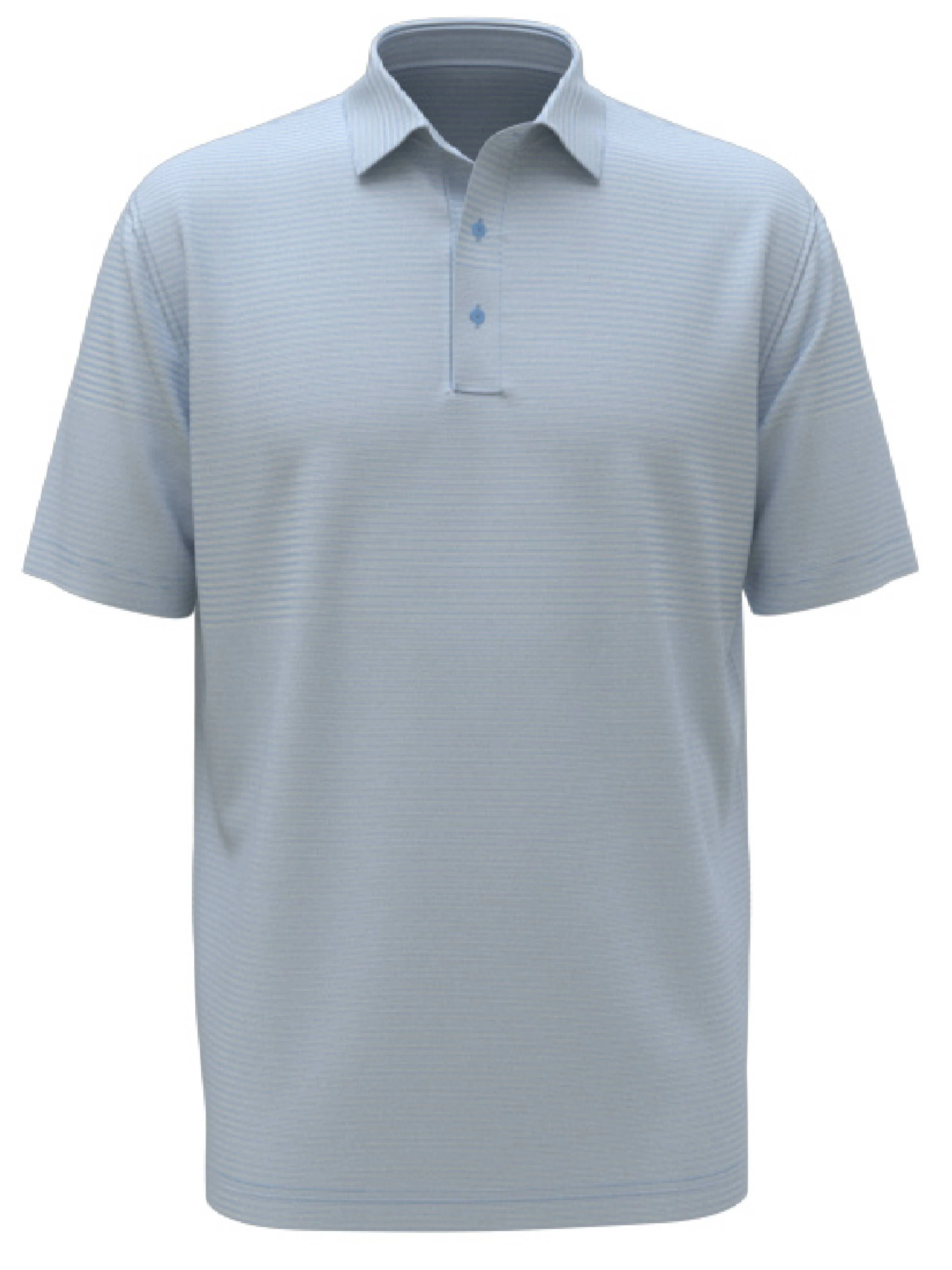 Mens Fine Line Stripe Golf Polo
