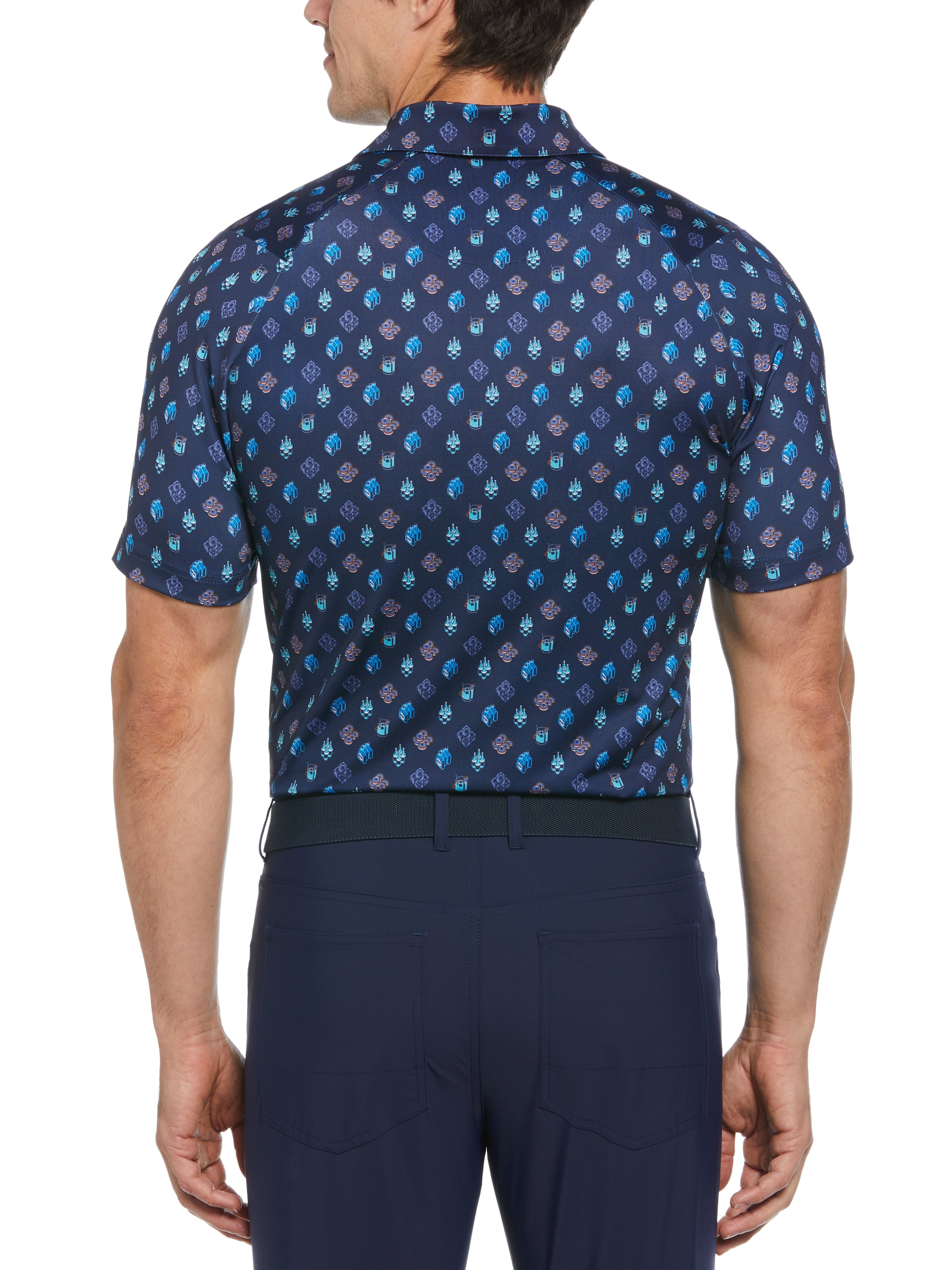 Big & Tall Negroni Print Golf Polo