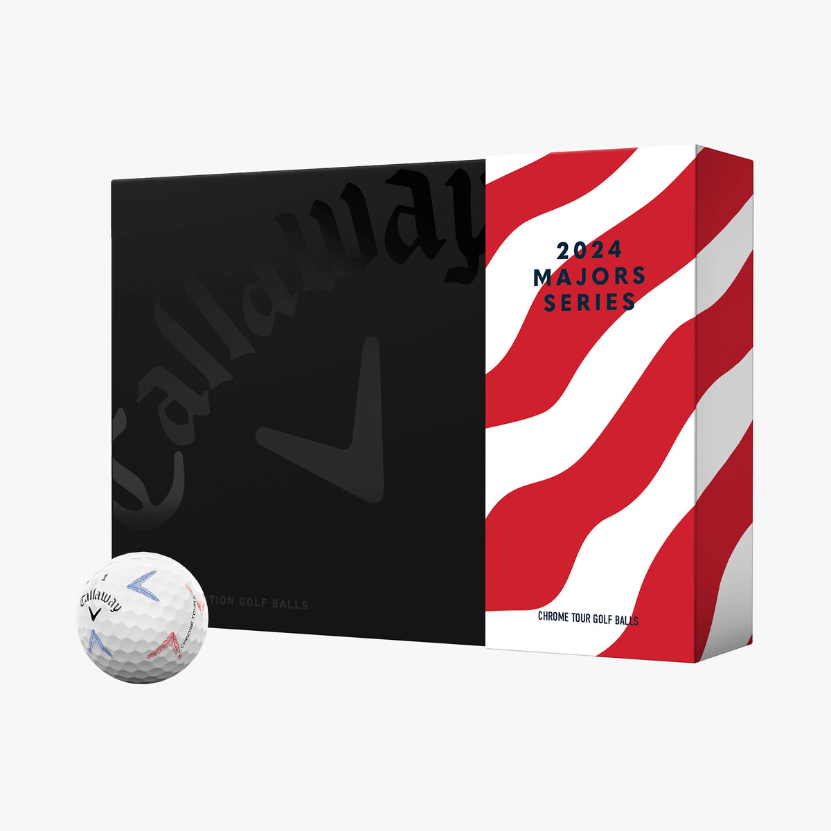 Chrome Tour Major Series: Chevron Golf Balls