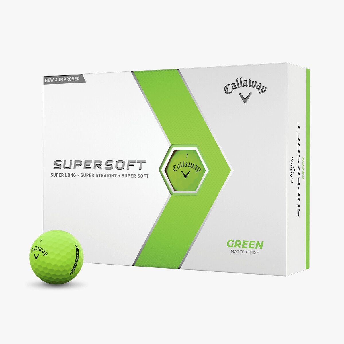Supersoft Matte Green Golf Balls