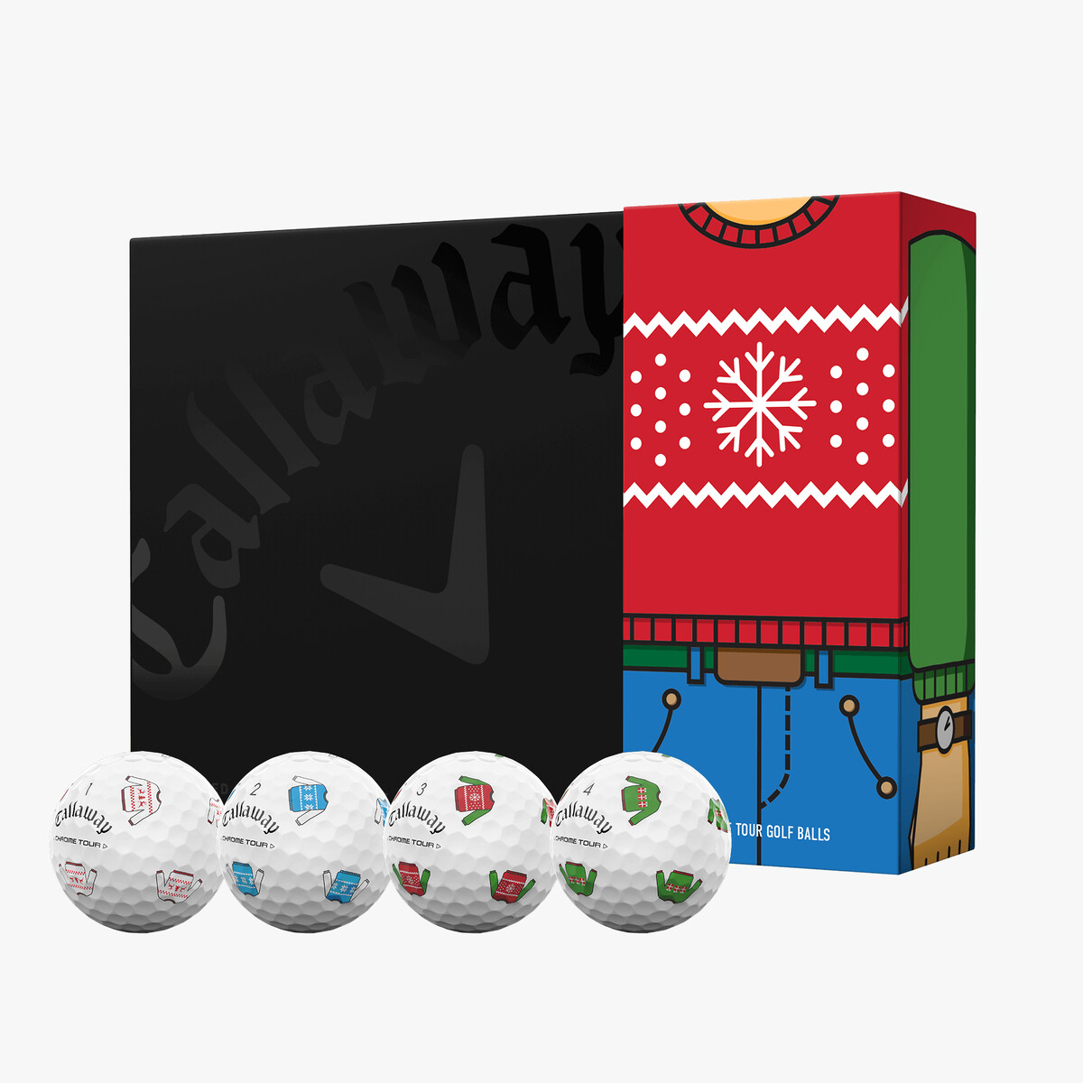 Chrome Tour Ugly Sweater Golf Balls