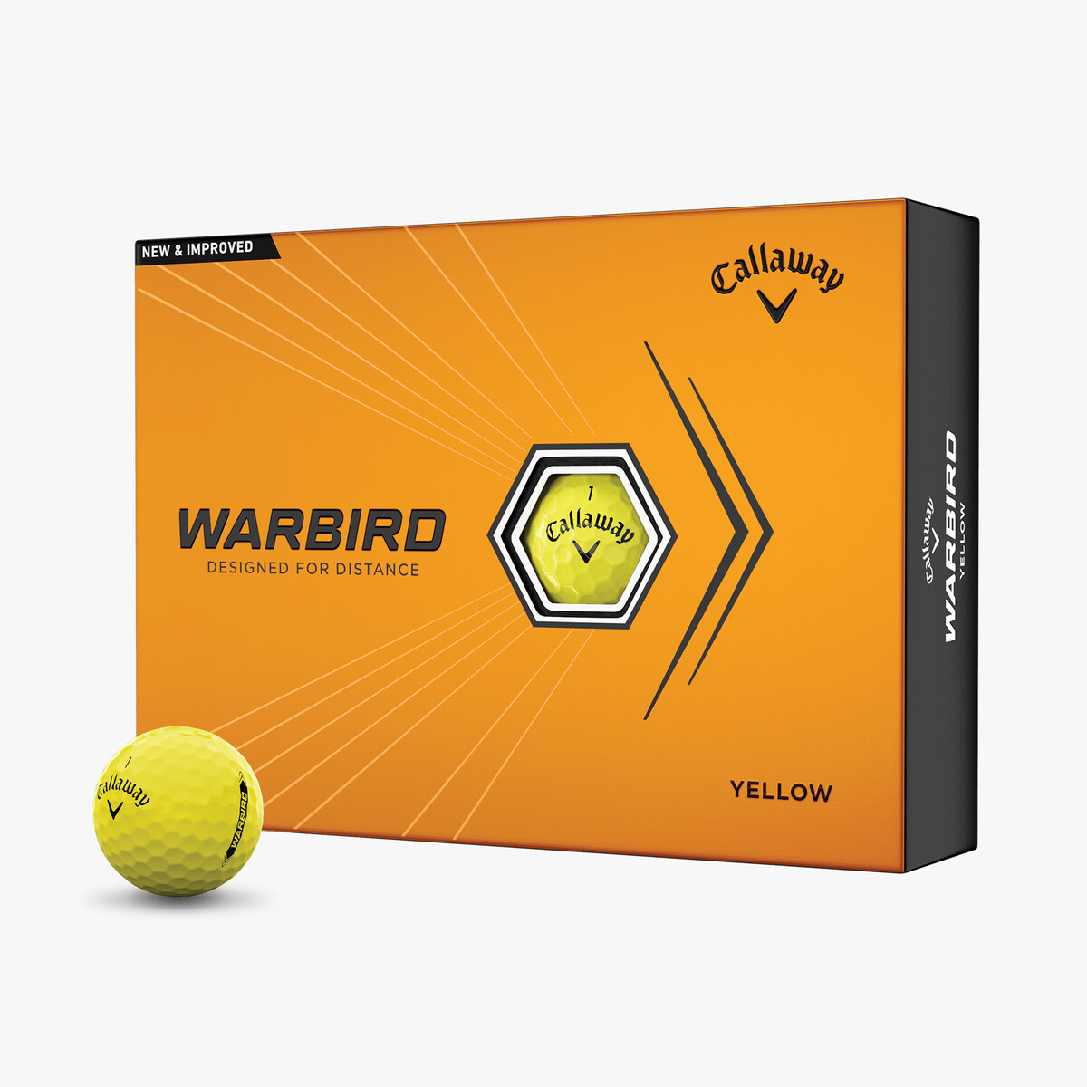 Warbird Yellow Golf Balls