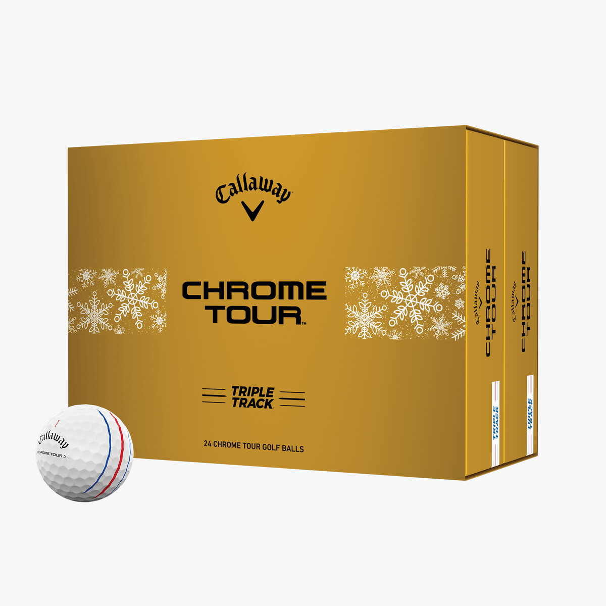 Chrome Tour Holiday Double Dozen Triple Track Golf Balls