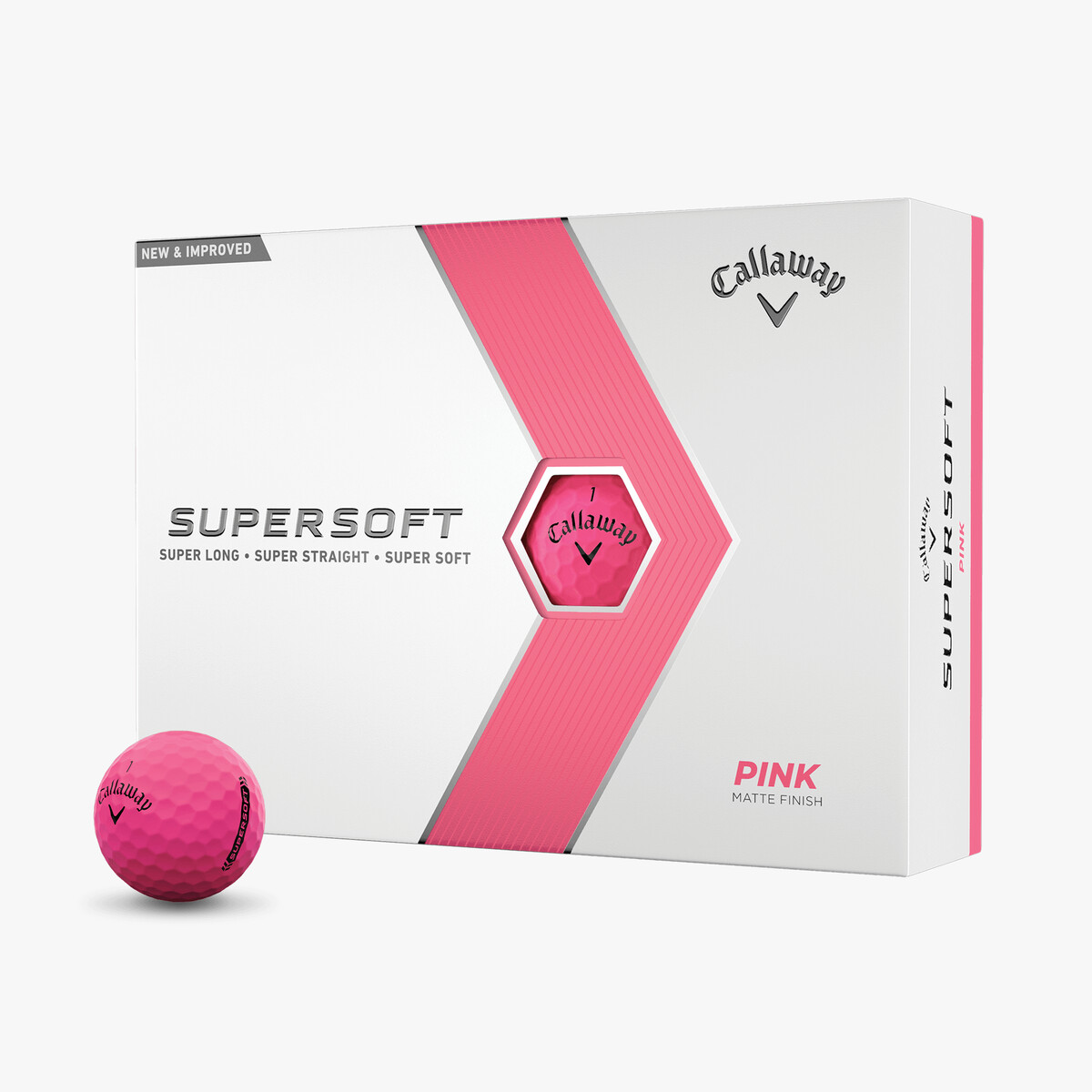 Supersoft Matte Pink Golf Balls