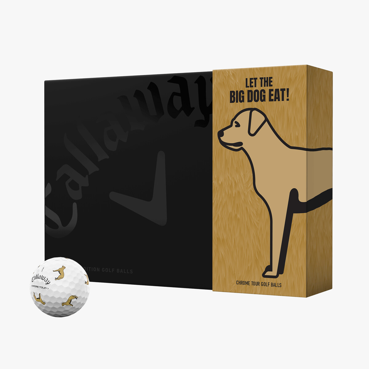Chrome Tour Let the Big Dog Eat – Labrador Golf Balls