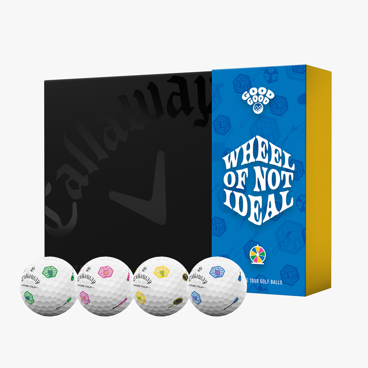 Chrome Tour Good Good Wheel of Not Ideal Golf Balls