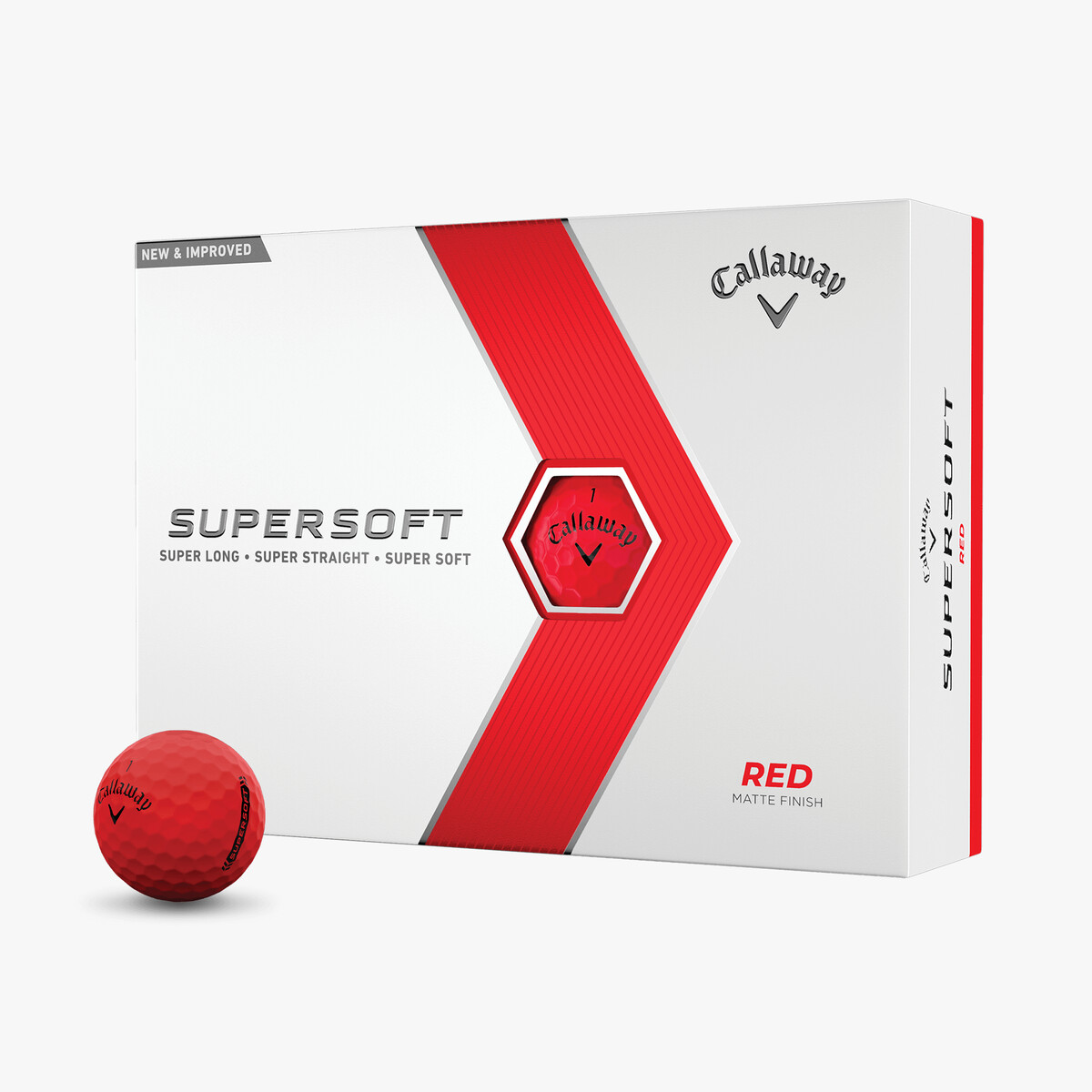 Supersoft Matte Red Golf Balls