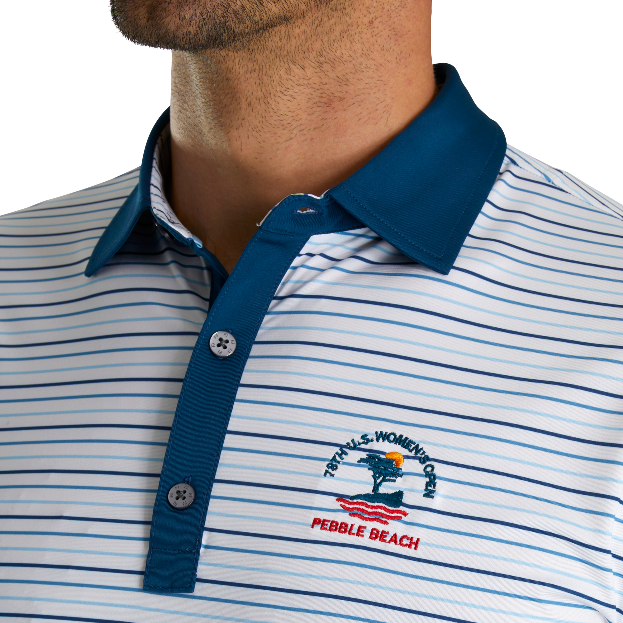 2023 U.S. Women's Open Stripe Lisle Self Collar-Previous Season Style