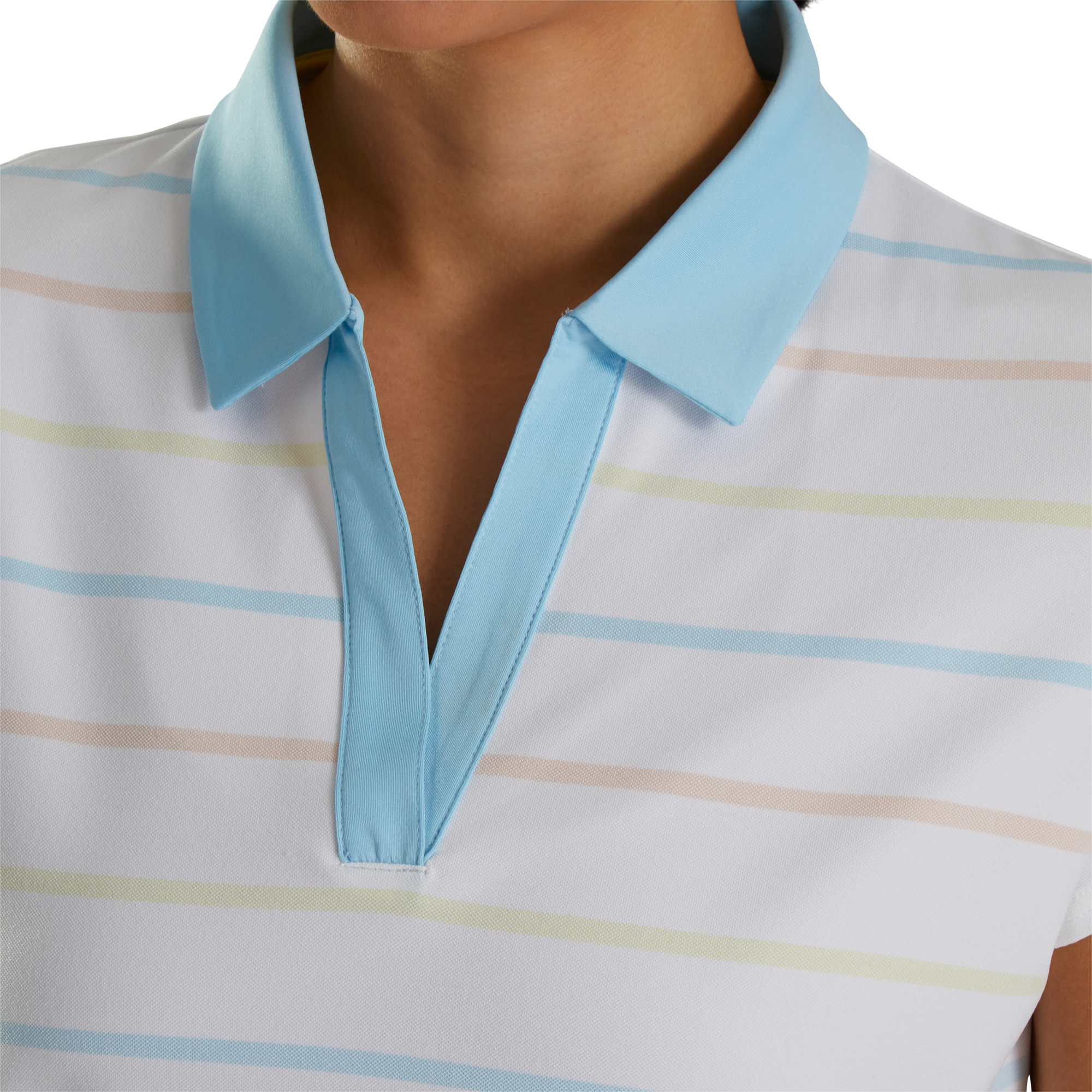 Cap Sleeve Birdseye Stripe Women-Previous Season Style