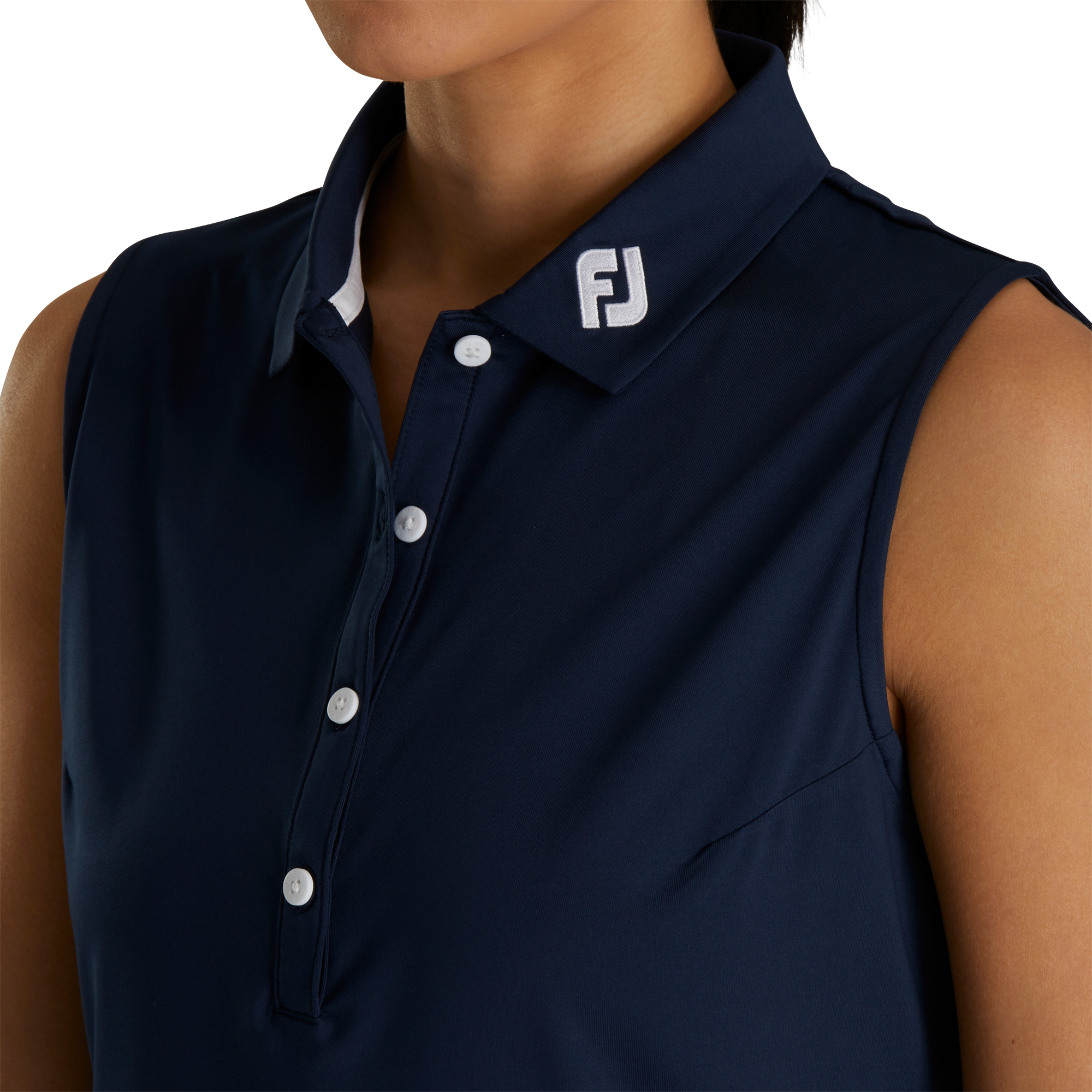 Solid Lisle Sleeveless Women - FJ Tour Collar