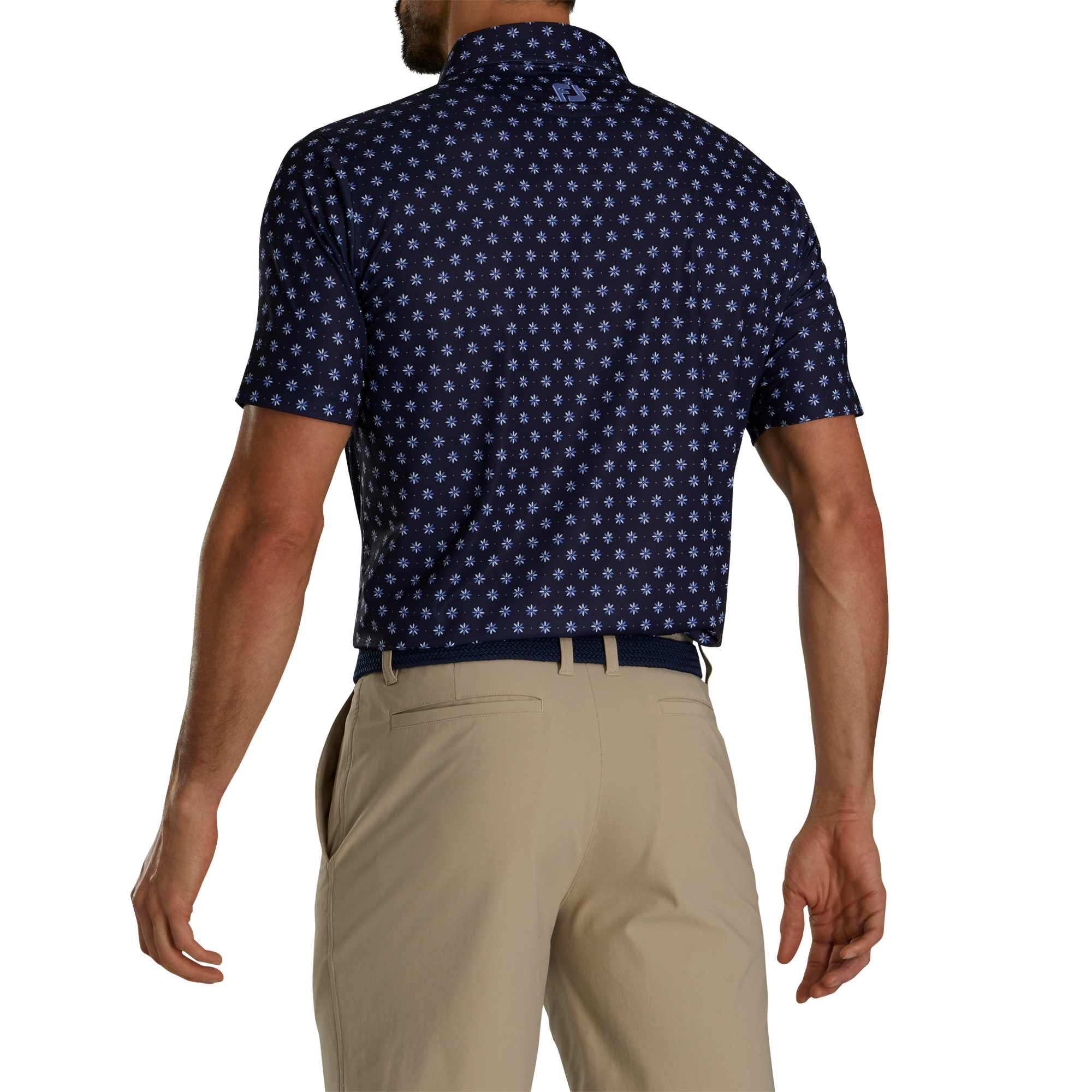 Flower Foulard Lisle Self Collar-Previous Season Style