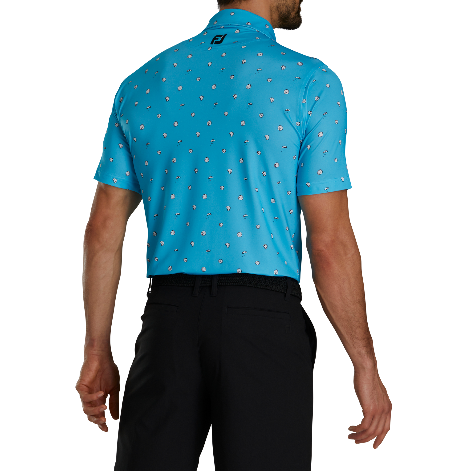 Cookie Print Lisle Self Collar-Previous Season Style