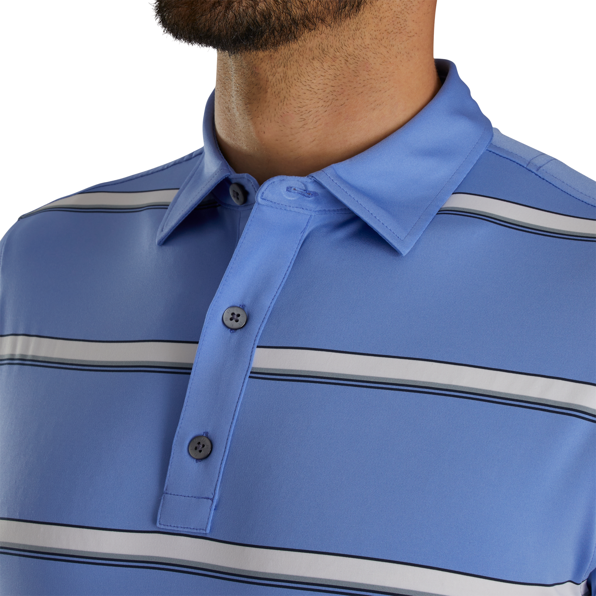 Open Stripe Lisle Self Collar-Previous Season Style