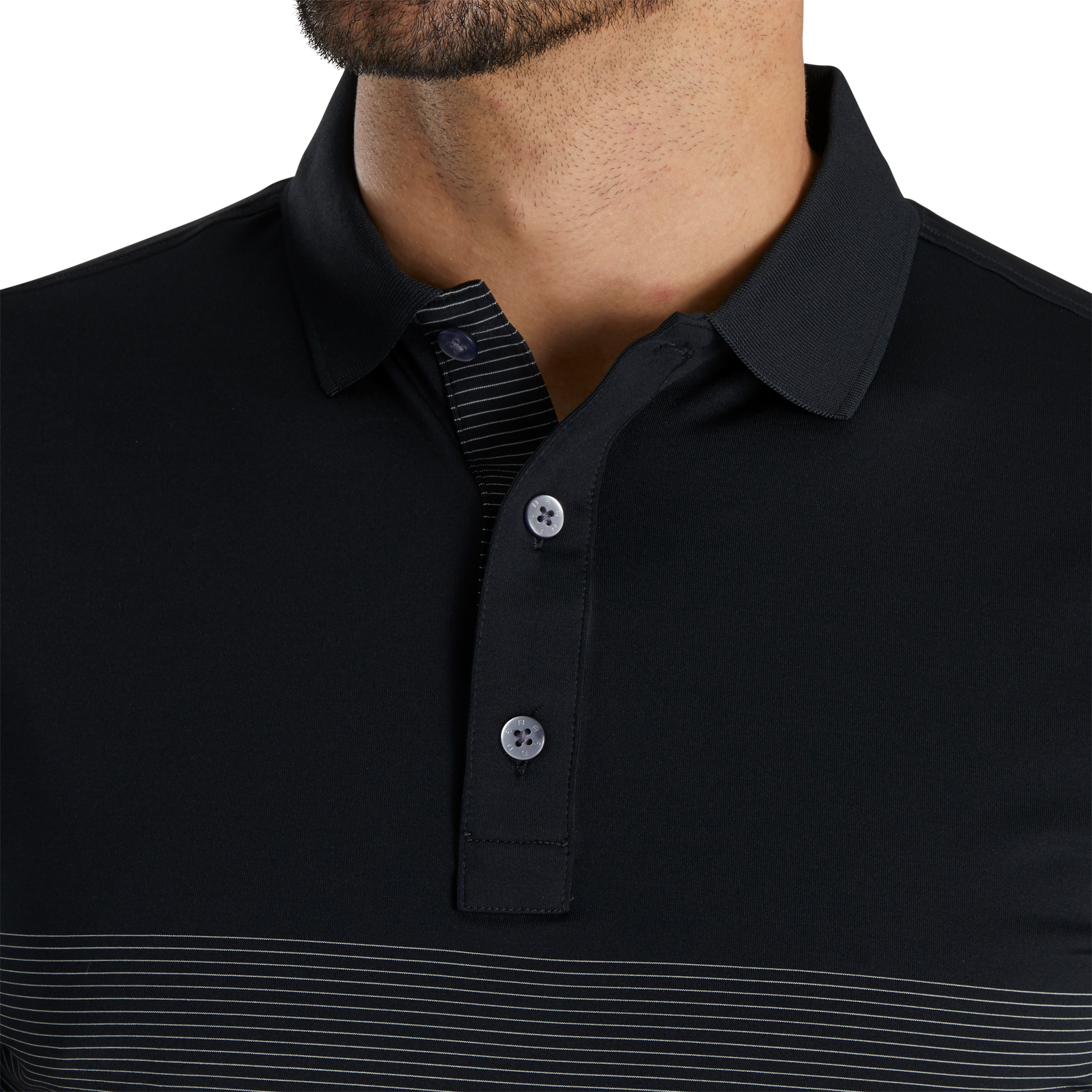 Lisle Engineered Pin Stripe Self Collar-Previous Season Style