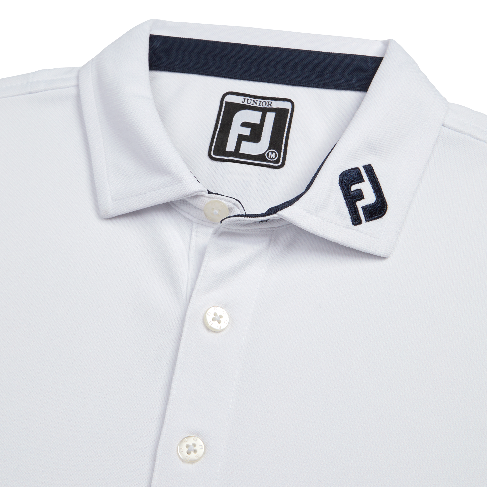 Solid Pique Self Collar Junior - FJ Tour Collar