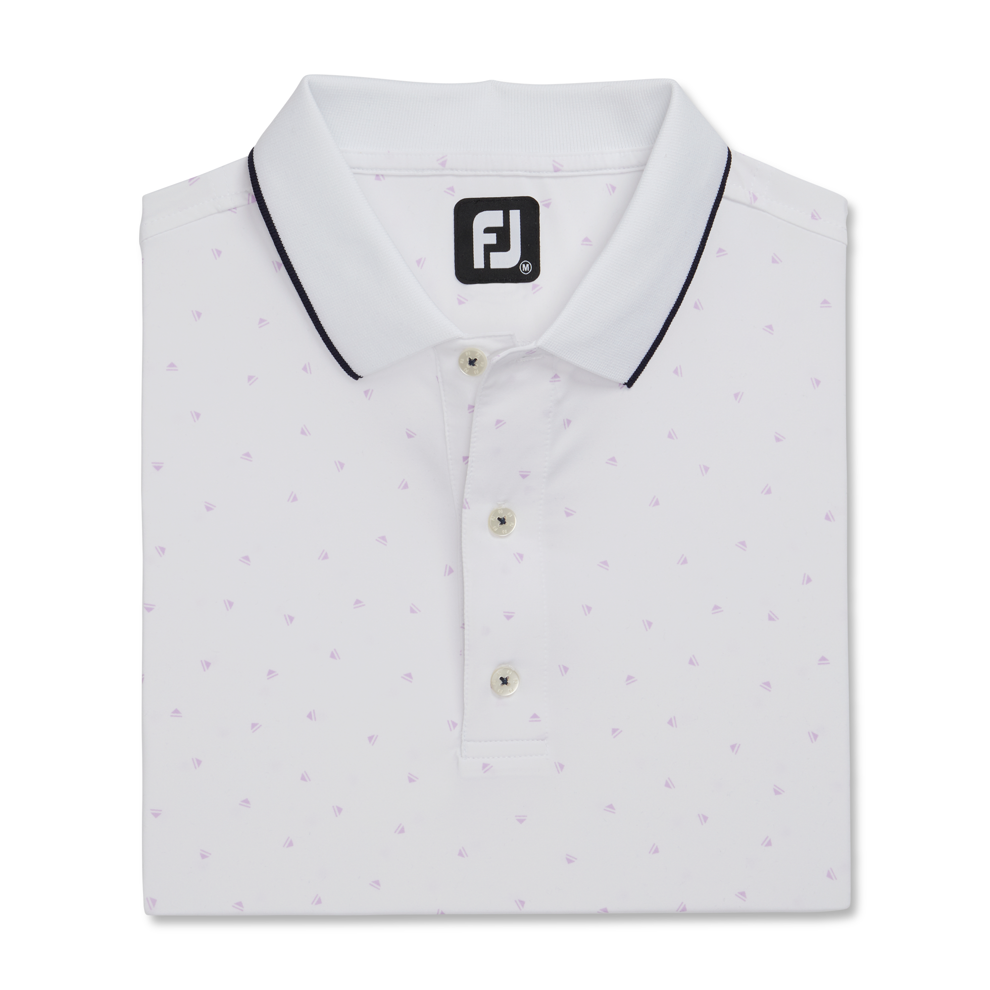 Push Play Print Lisle Knit Collar-Previous Season Style