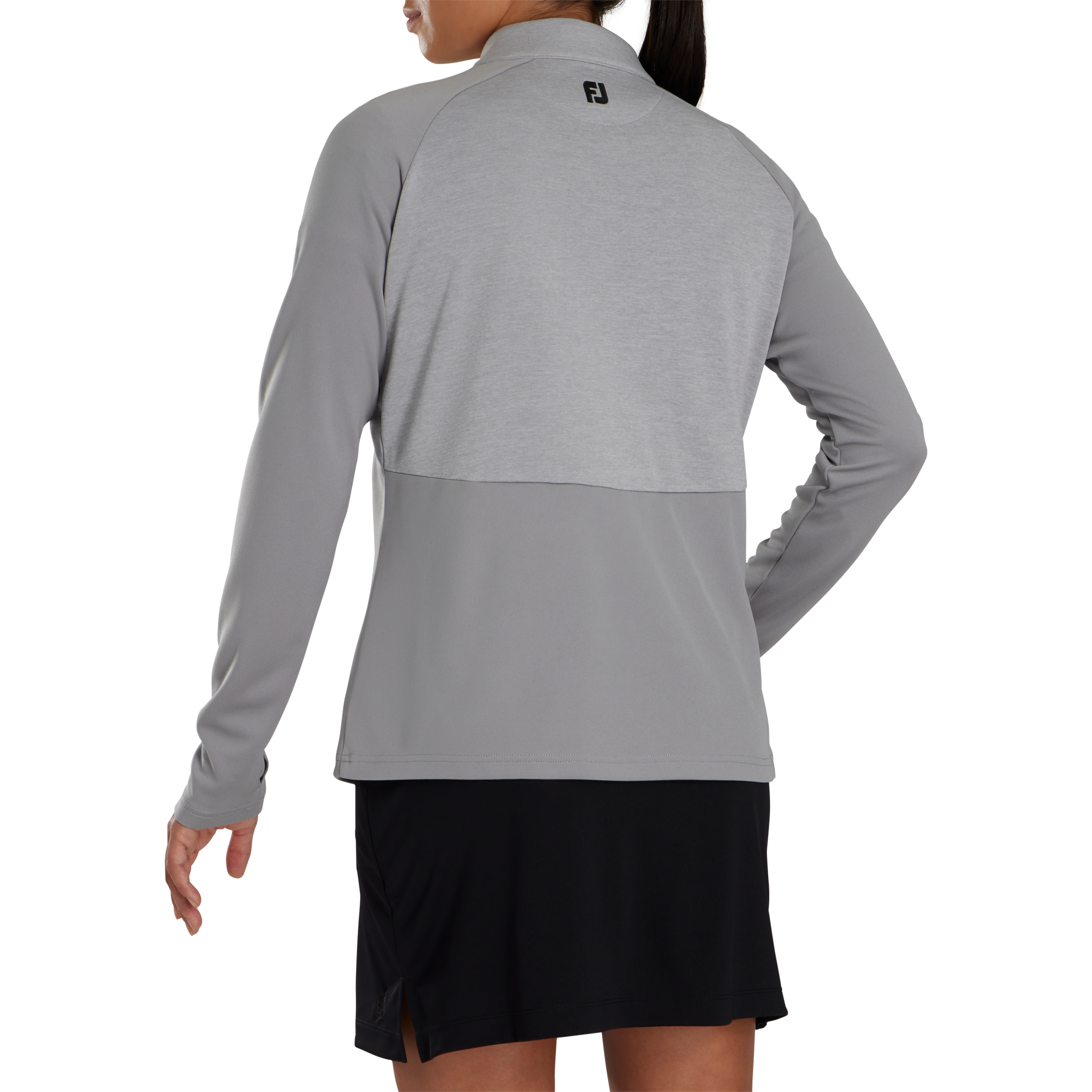 Heather Block Half-Zip Mid-Layer Women - FJ Tour Collar