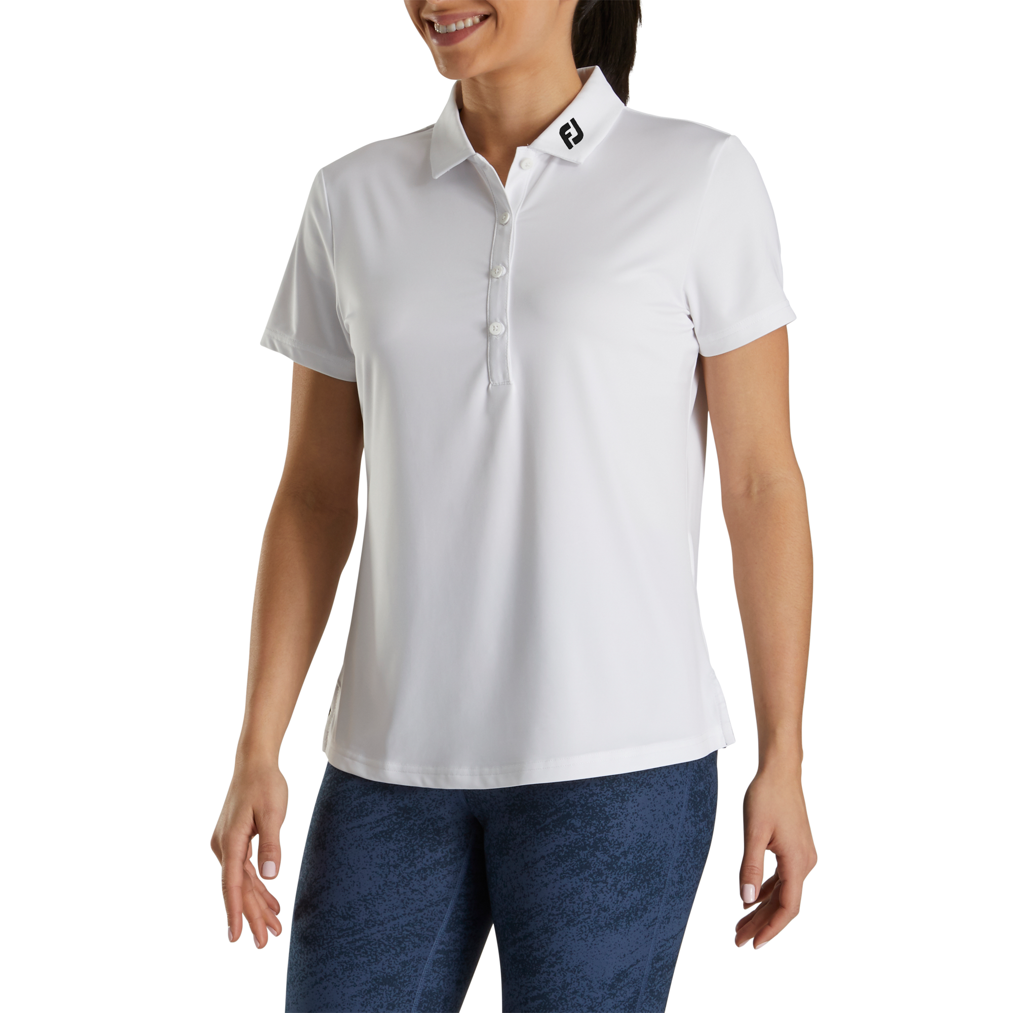 Solid Lisle - FJ Tour Collar Women