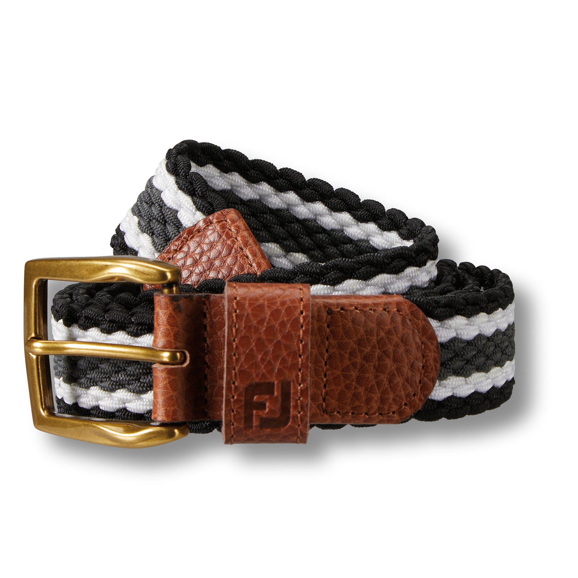 Striped Braided Belt