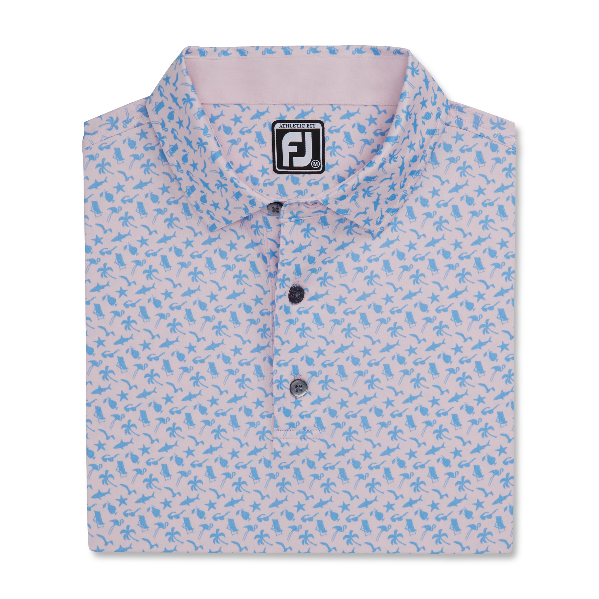 Athletic Fit Beach Print Lisle