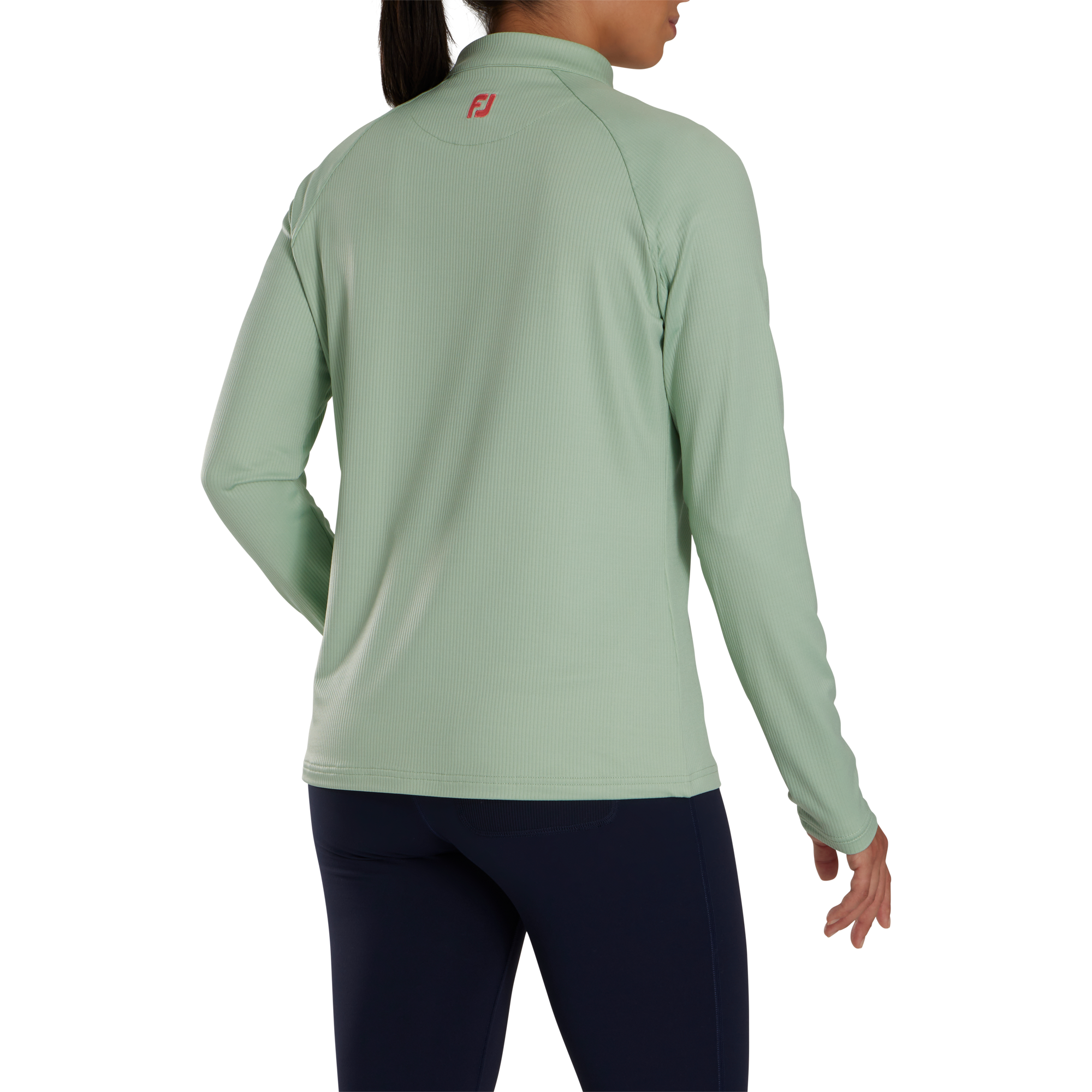 Half-Zip Rib Mid-Layer Women - FJ Tour Collar