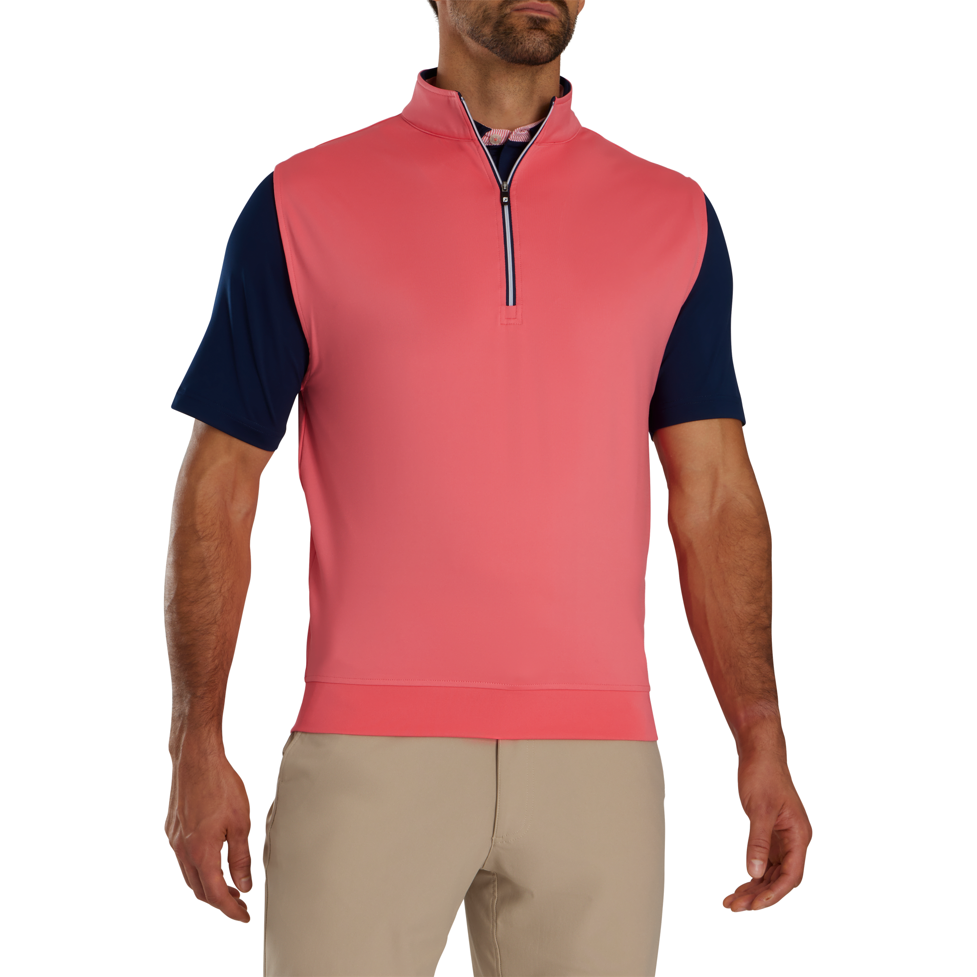 Half-Zip Jersey Vest