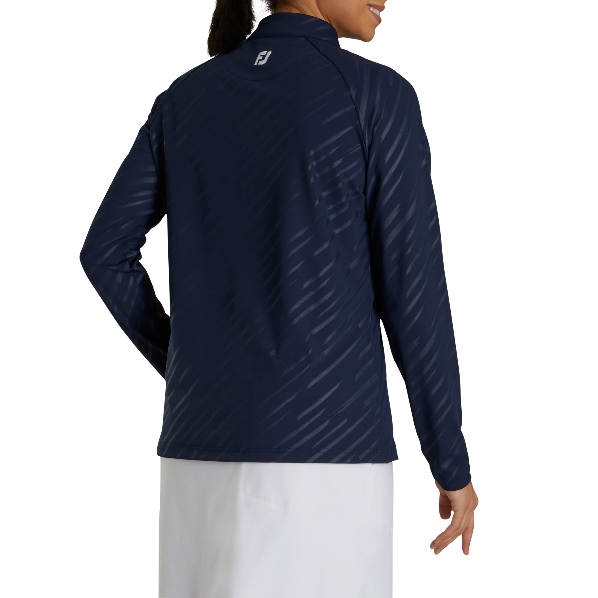 Half-Zip Embossed Jacket Women - FJ Tour Collar-Previous Season Style
