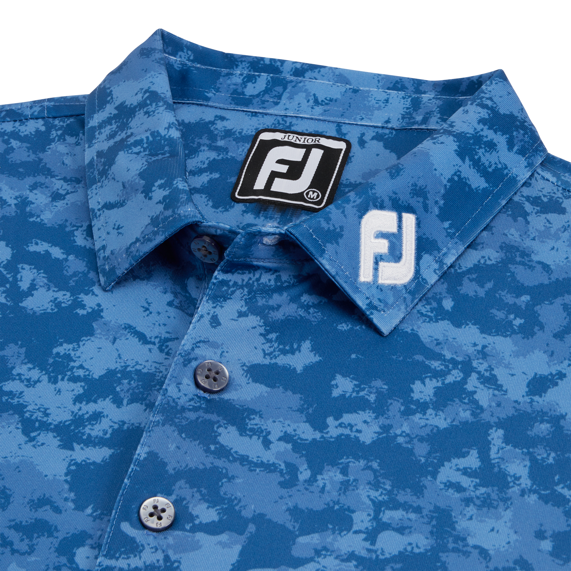 Cloud Camo Shirt Junior - FJ Tour Collar