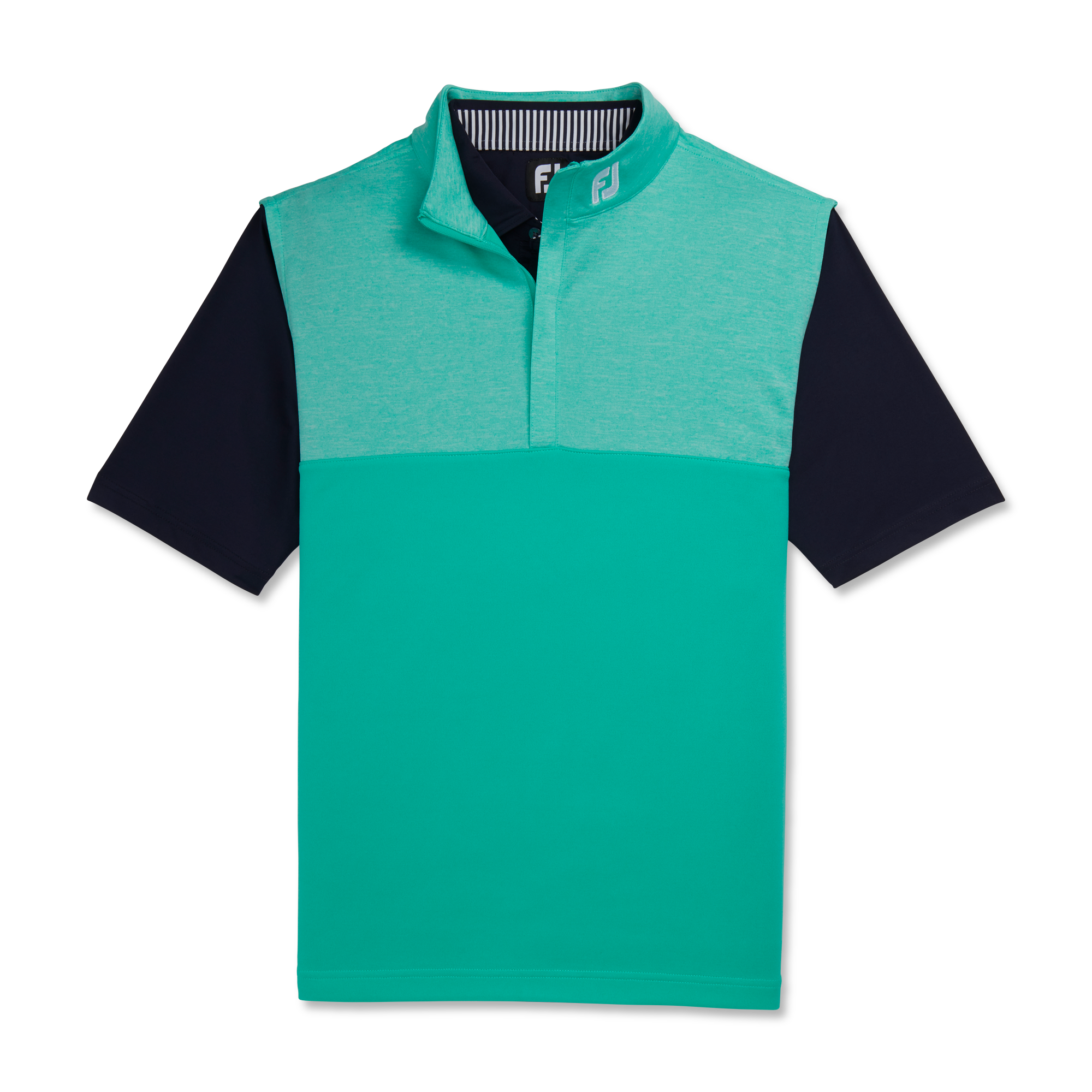 Heather Yoke Half-Zip Vest - FJ Tour Logo-Previous Season Style