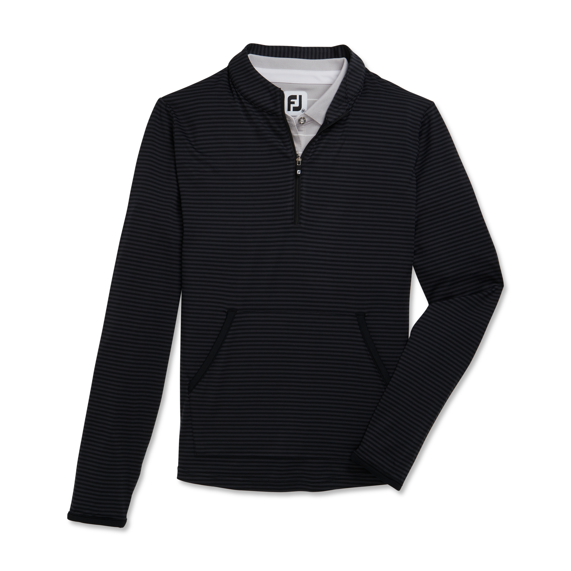 Half-Zip Tonal Stripe Mid-Layer Women-Previous Season Style