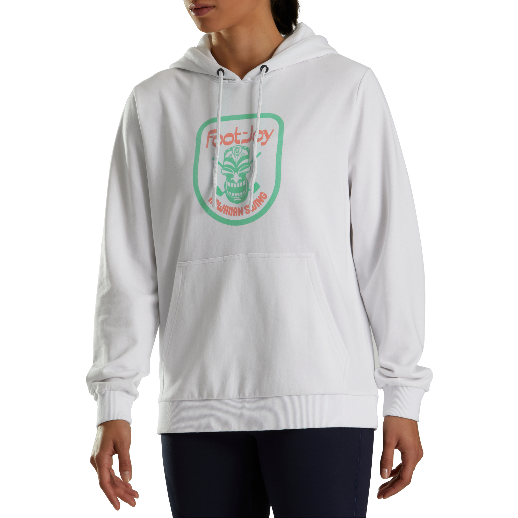 Tiki Graphic Hoodie Women-Previous Season Style
