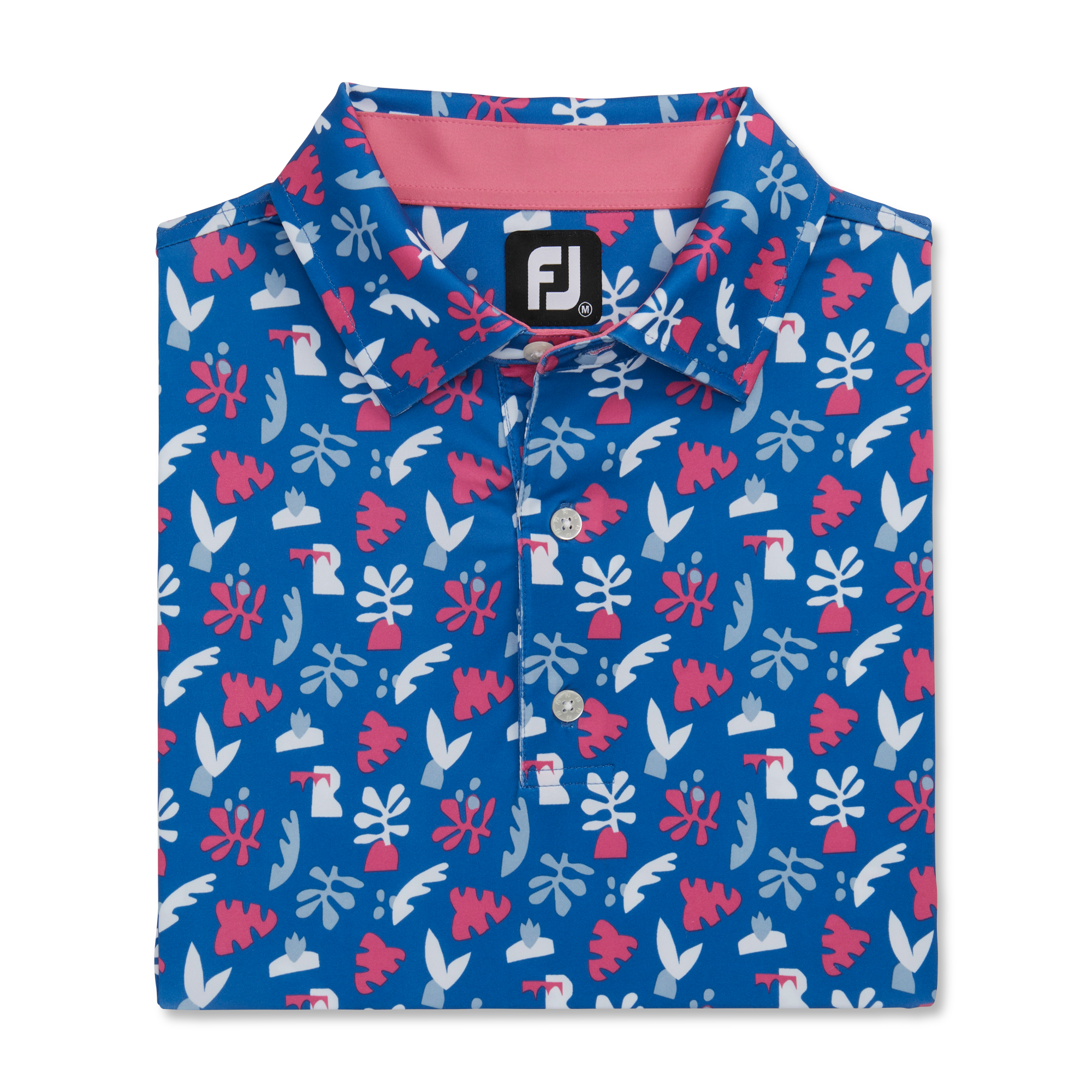 Jungle Leaves Lisle Self Collar-Previous Season Style