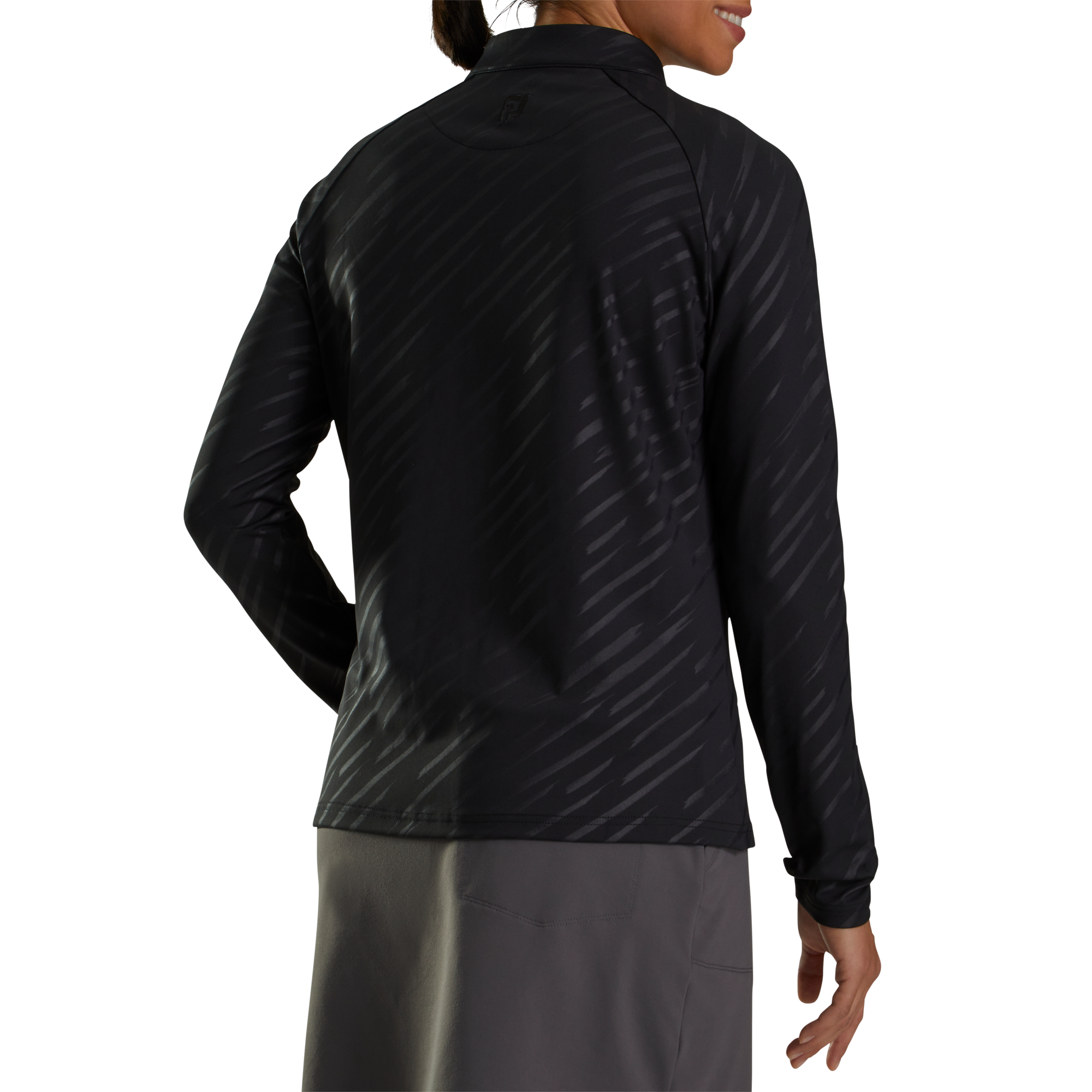 Half-Zip Embossed Jacket Women-Previous Season Style