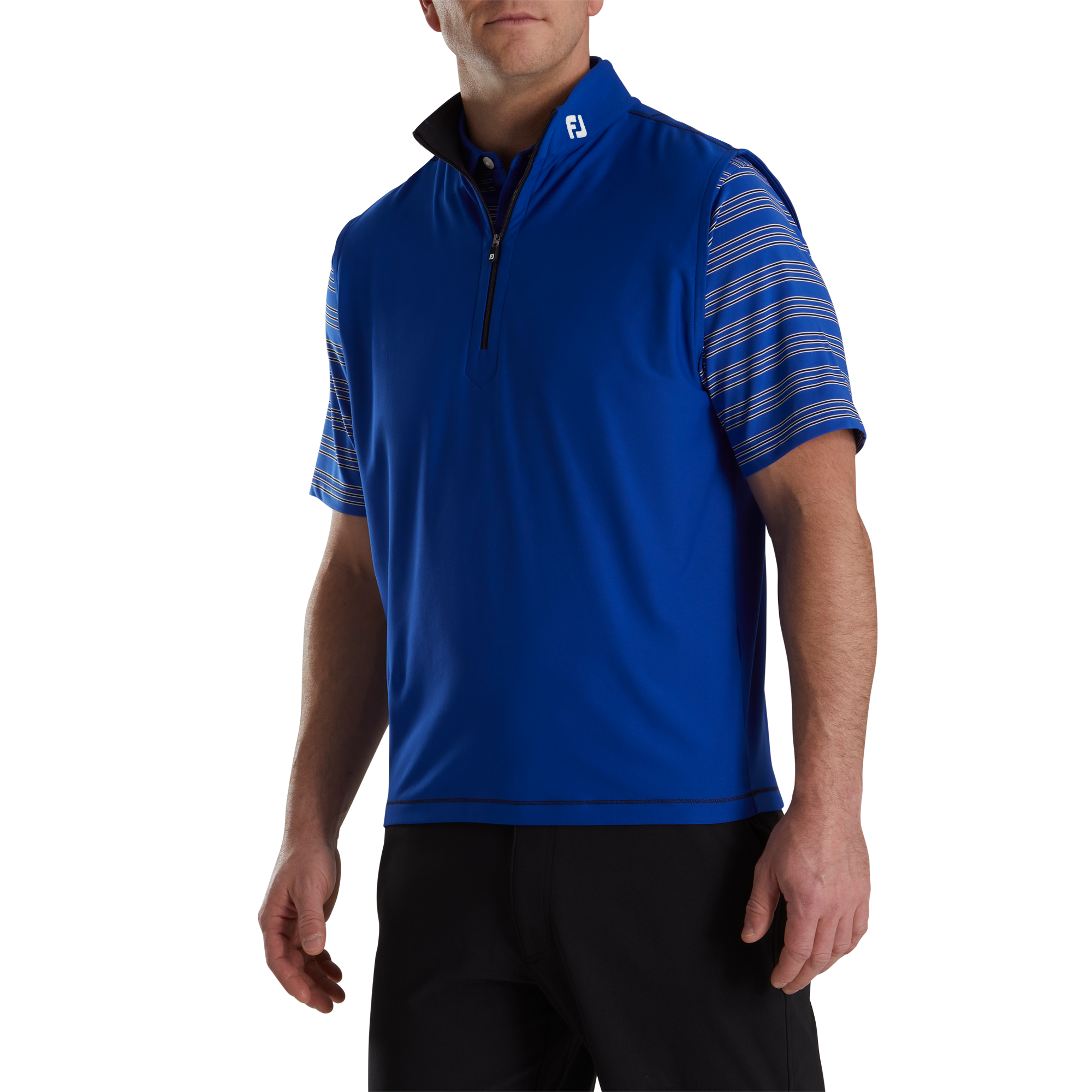 Quarter-Zip Brushed Back Vest - FJ Tour Logo-Previous Season Style