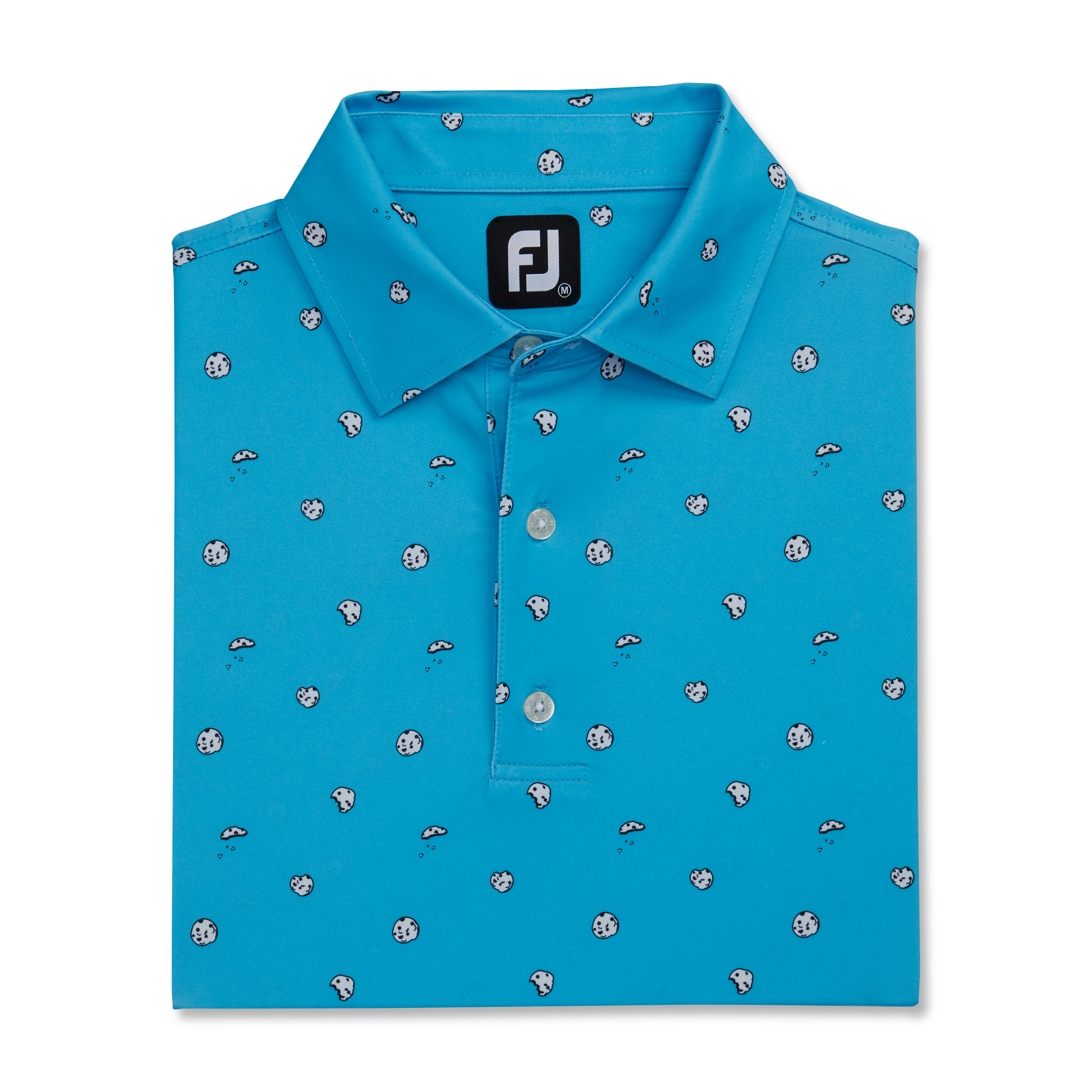 Cookie Print Lisle Self Collar-Previous Season Style