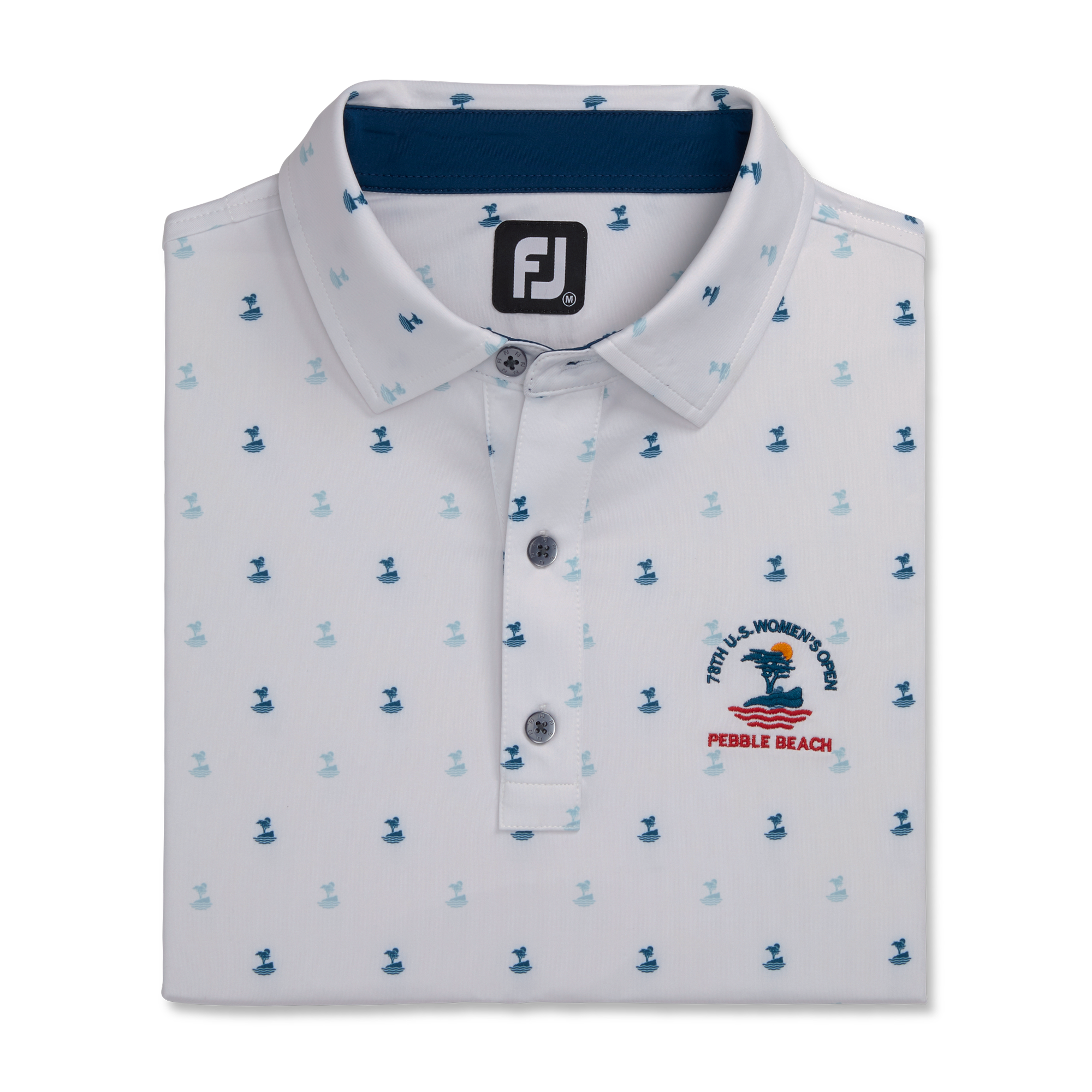 2023 U.S. Women's Open Lone Cypress Print Lisle Self Collar-Previous Season Style