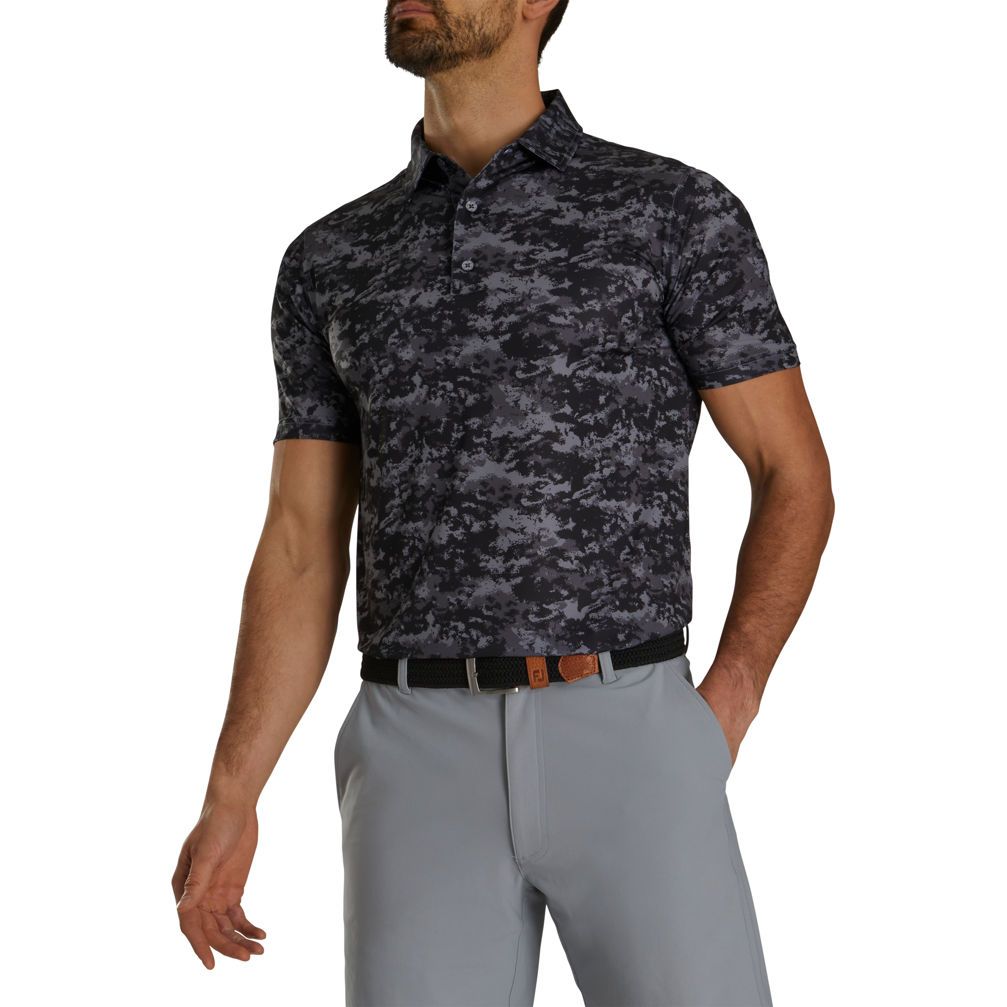 Athletic Fit Cloud Camo Lisle