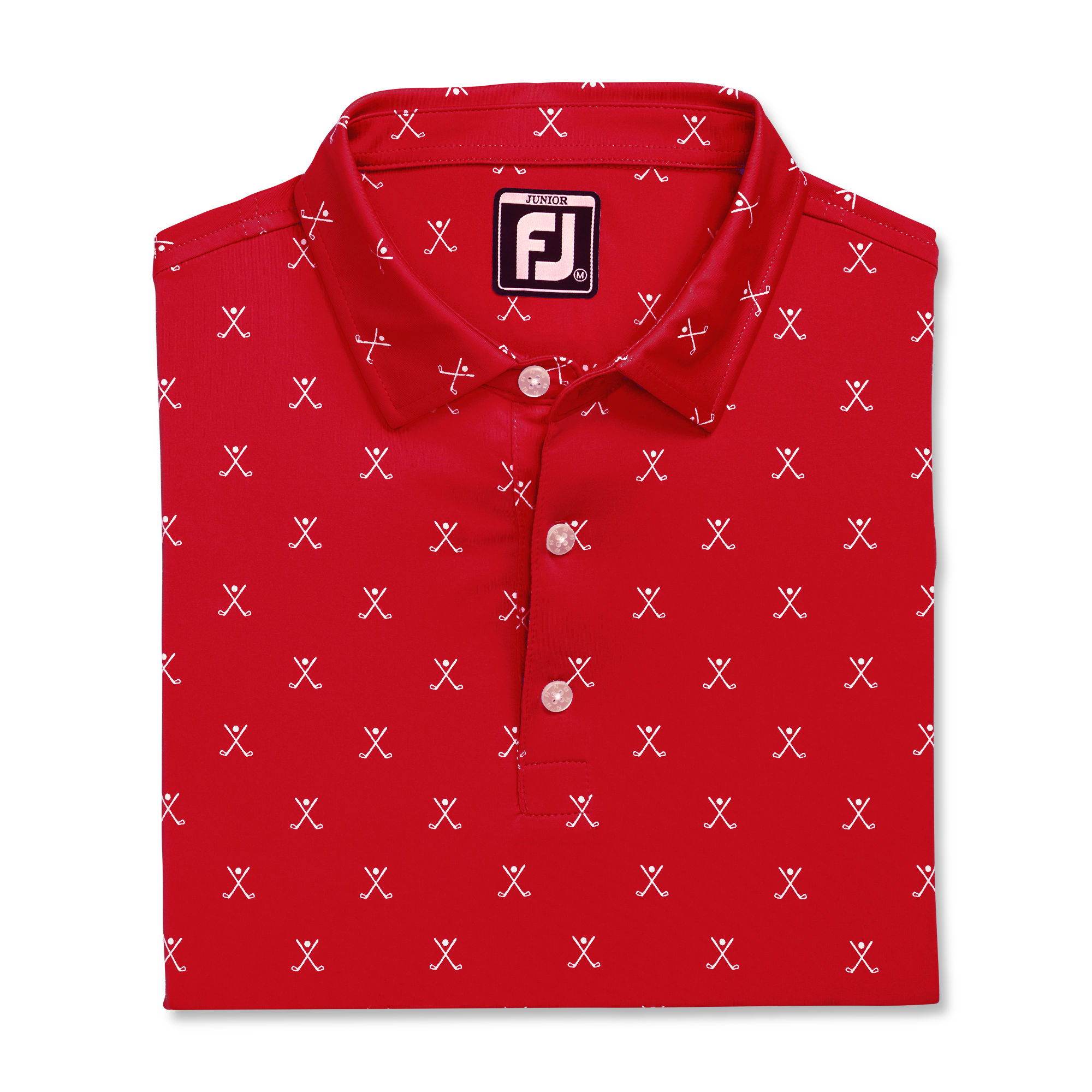 Striped Pique Self Collar Junior