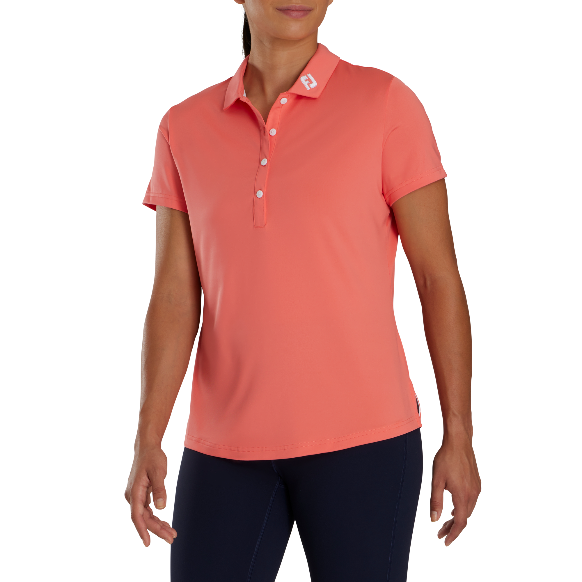 Solid Lisle Self Collar Women - FJ Tour Collar