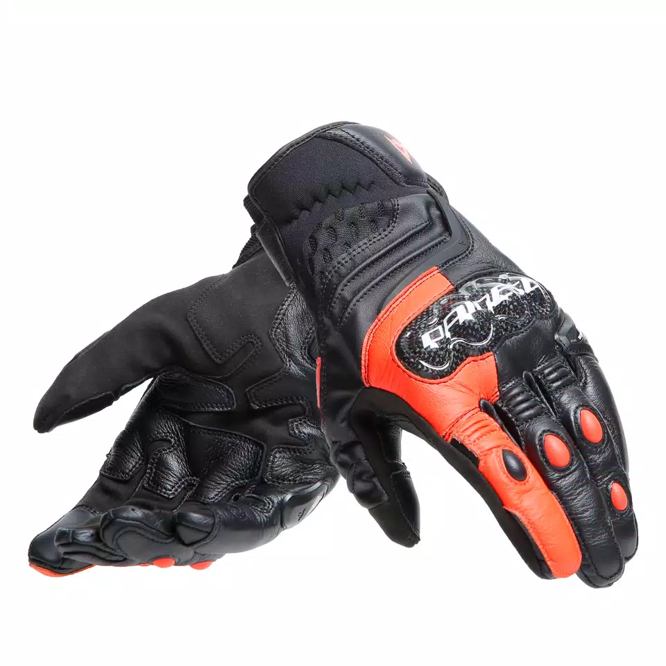 CARBON 4 - MEN'S MOTORCYCLE SHORT LEATHER GLOVES - DAINESE