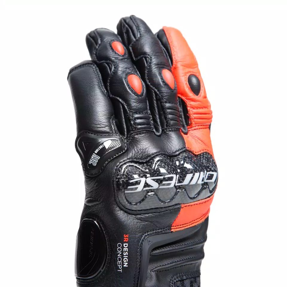 CARBON 4 - MEN'S MOTORCYCLE SHORT LEATHER GLOVES - DAINESE