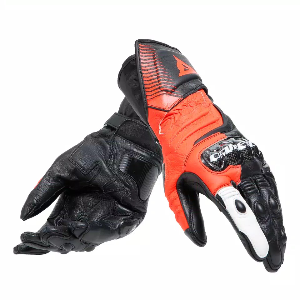 CARBON 4 - MEN'S MOTORCYCLE LONG LEATHER GLOVES - DAINESE