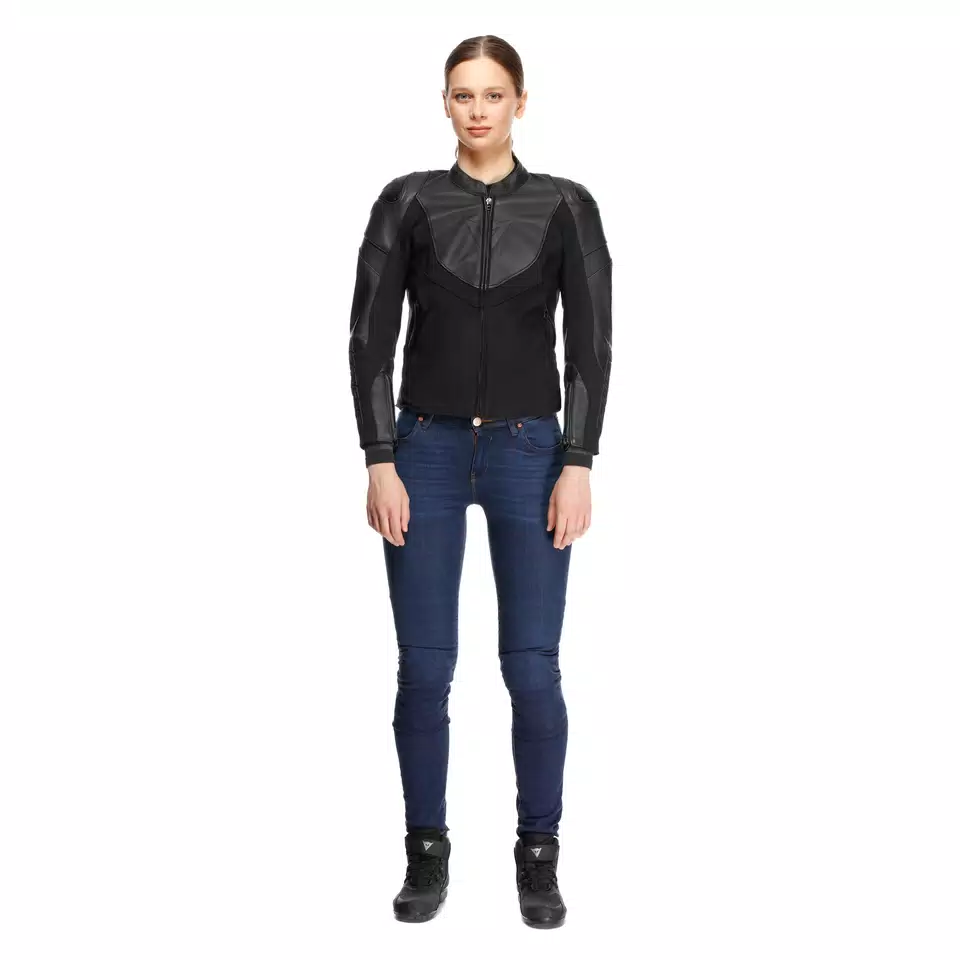IPERATTIVA - WOMEN'S LEATHER-TEXTILE MOTORCYCLE JACKET - DAINESE