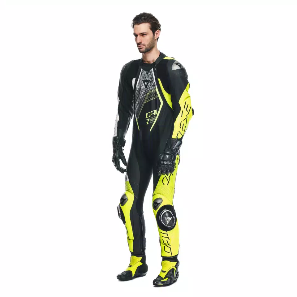AUDAX D-ZIP - MEN'S 1-PIECE MOTORCYCLE PERFORATED LEATHER SUIT - DAINESE