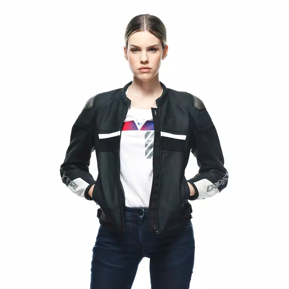 RAPIDA - WOMEN'S MOTORCYCLE LEATHER JACKET - DAINESE