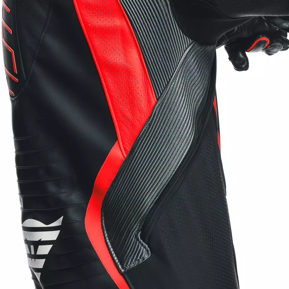 AUDAX D-ZIP - MEN'S 1-PIECE MOTORCYCLE PERFORATED LEATHER SUIT - DAINESE
