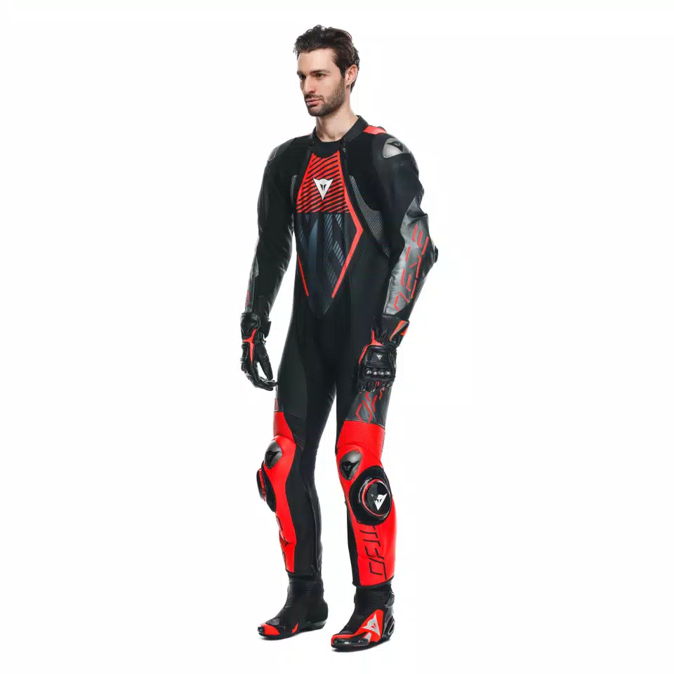AUDAX D-ZIP - MEN'S 1-PIECE MOTORCYCLE PERFORATED LEATHER SUIT - DAINESE