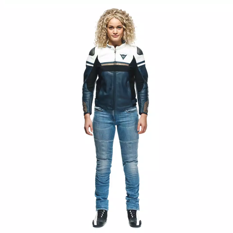 RAPIDA - WOMEN'S MOTORCYCLE LEATHER JACKET - DAINESE