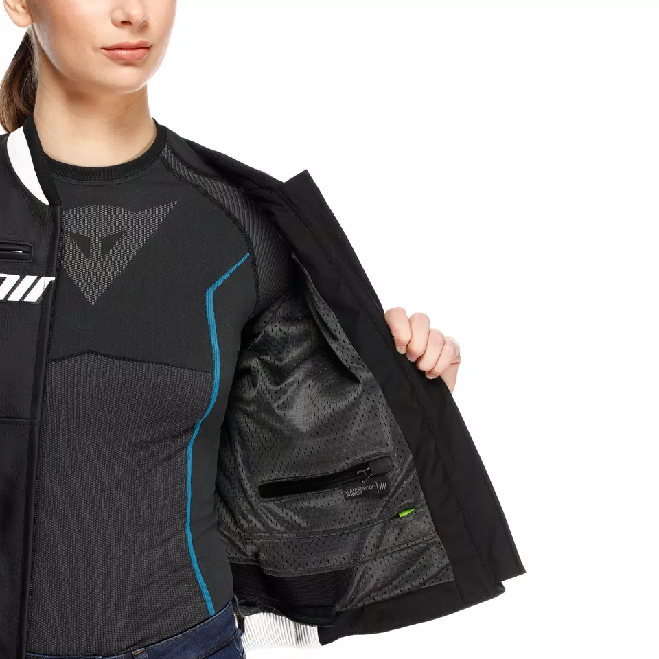 RACING 5 - WOMEN'S LEATHER MOTORCYCLE JACKET - DAINESE